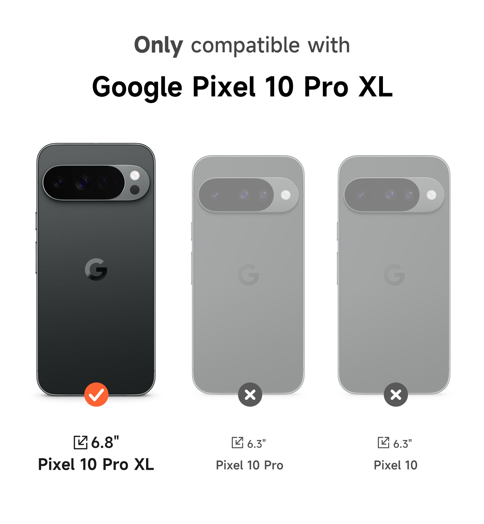 Suritch Case for Google Pixel 10 Pro XL with 360° Rotatable Hand Strap Phone Grip Holder Invisible Kickstand Slide Camera Cover Protective Cover