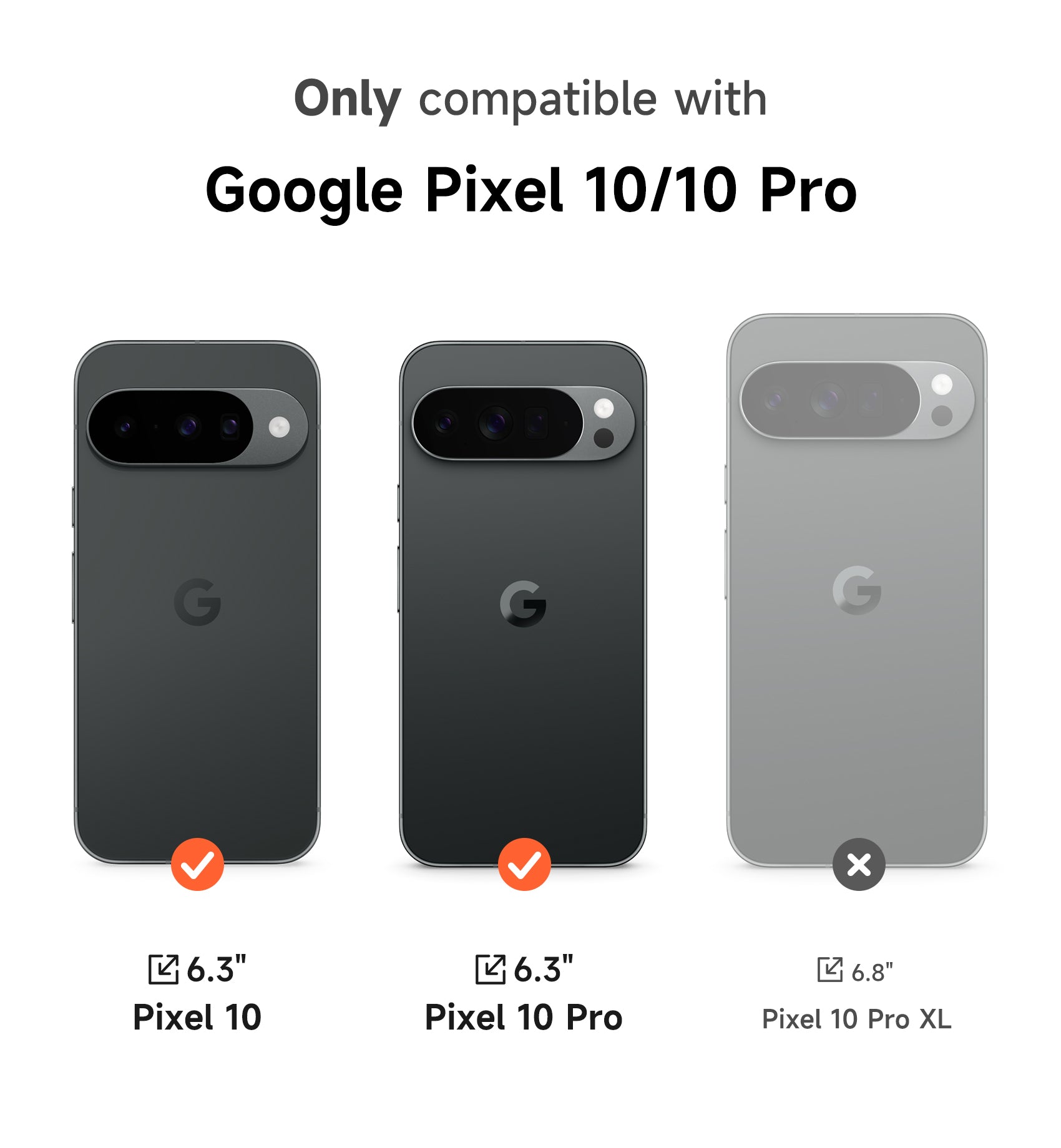 Suritch Case for Google Pixel 10 Pro with 360° Rotatable Hand Strap Phone Grip Holder Invisible Kickstand Slide Camera Cover Protective Cover