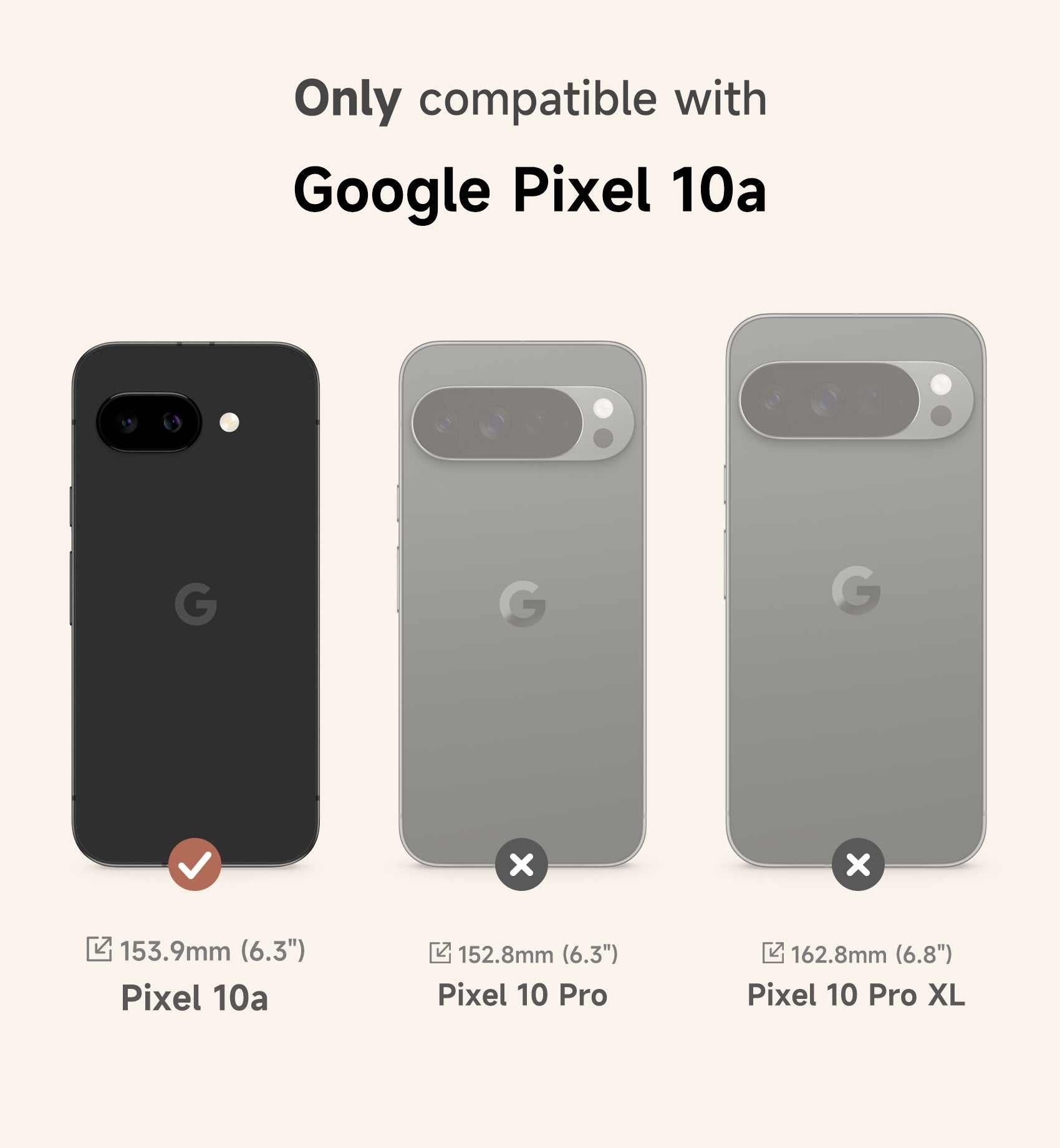 Suritch Case for Google Pixel 10a Compatible with MagSafe Protective Cover with Camera Cover Adjustable Metal Kickstand