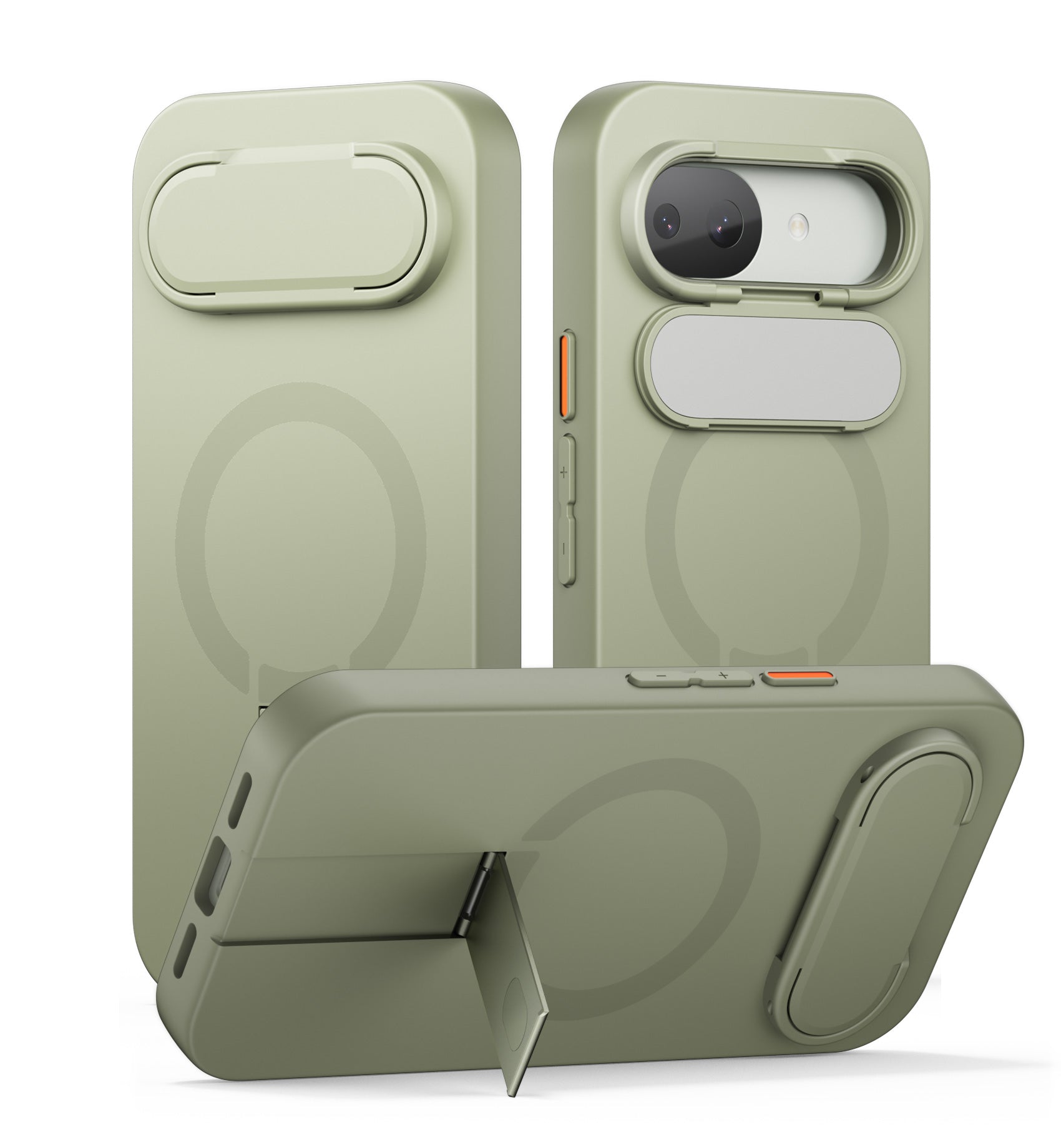 Suritch Case for Google Pixel 10a Compatible with MagSafe Protective Cover with Camera Cover Adjustable Metal Kickstand