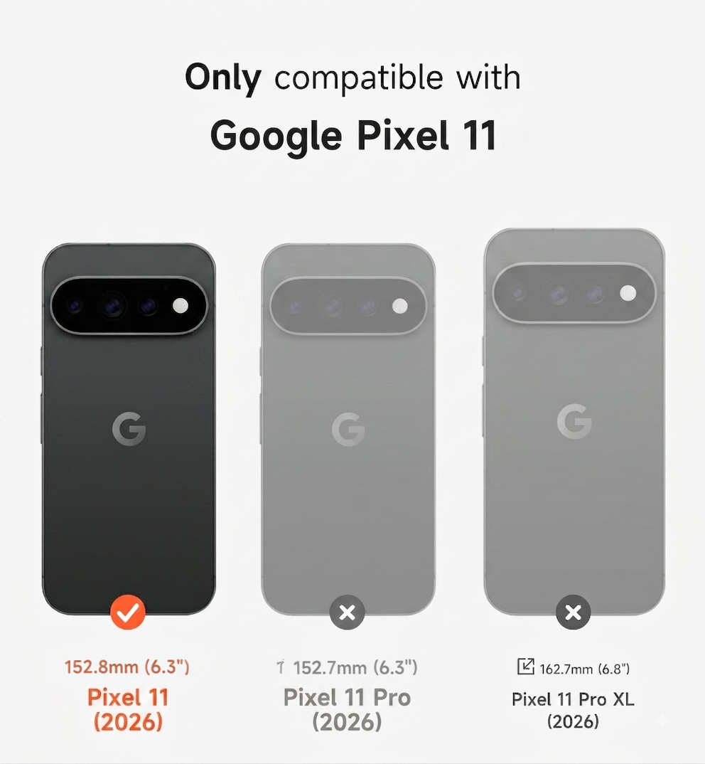 Suritch Phone Case for Google Pixel 11 Compatible with MagSafe Protective Cover with Camera Cover Adjustable Metal Kickstand 2026