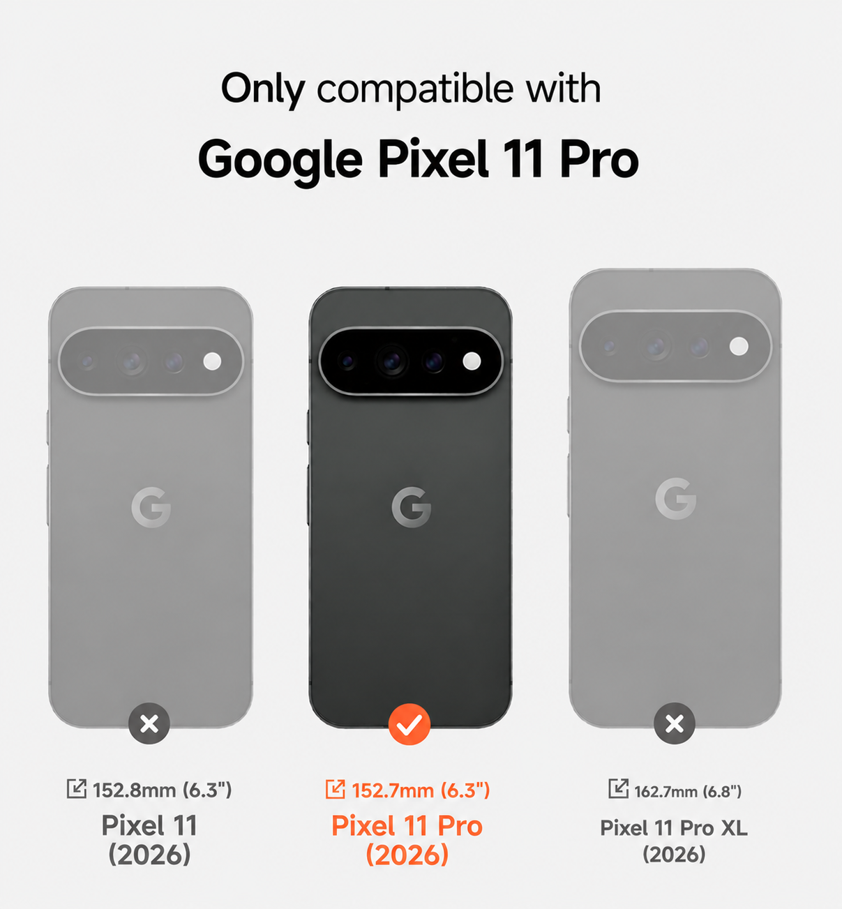 Suritch Phone Case for Google Pixel 11 Pro Compatible with MagSafe Protective Cover with Camera Cover Adjustable Metal Kickstand 2026