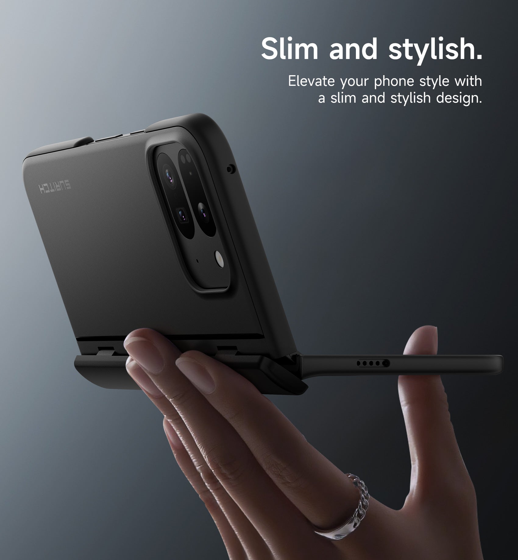 Suritch Case for Google Pixel 9 Pro Fold 2024 Built-in Kickstand Screen Protector Hinge Protection
