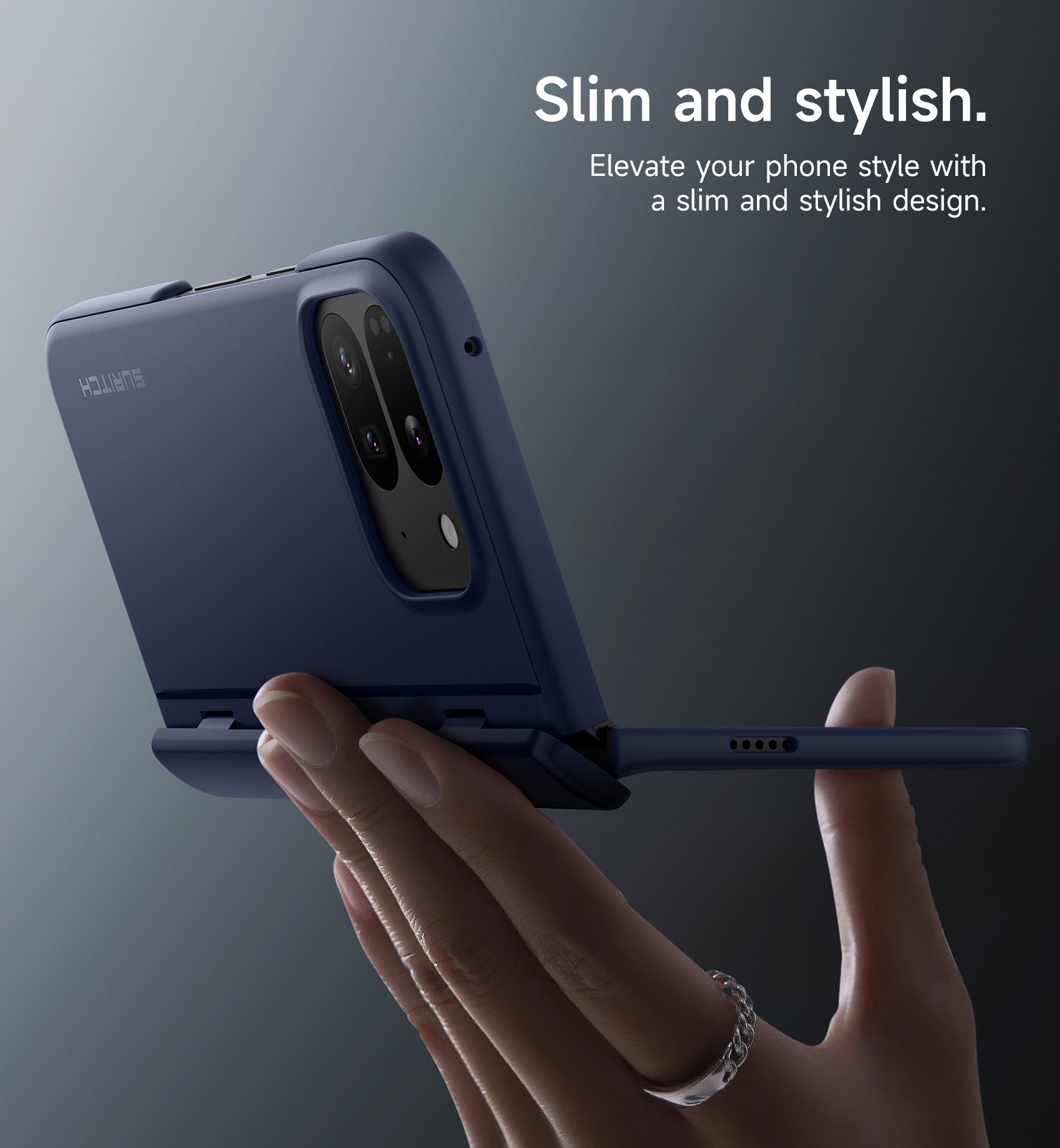 Suritch Case for Google Pixel 9 Pro Fold 2024 Built-in Kickstand Screen Protector Hinge Protection