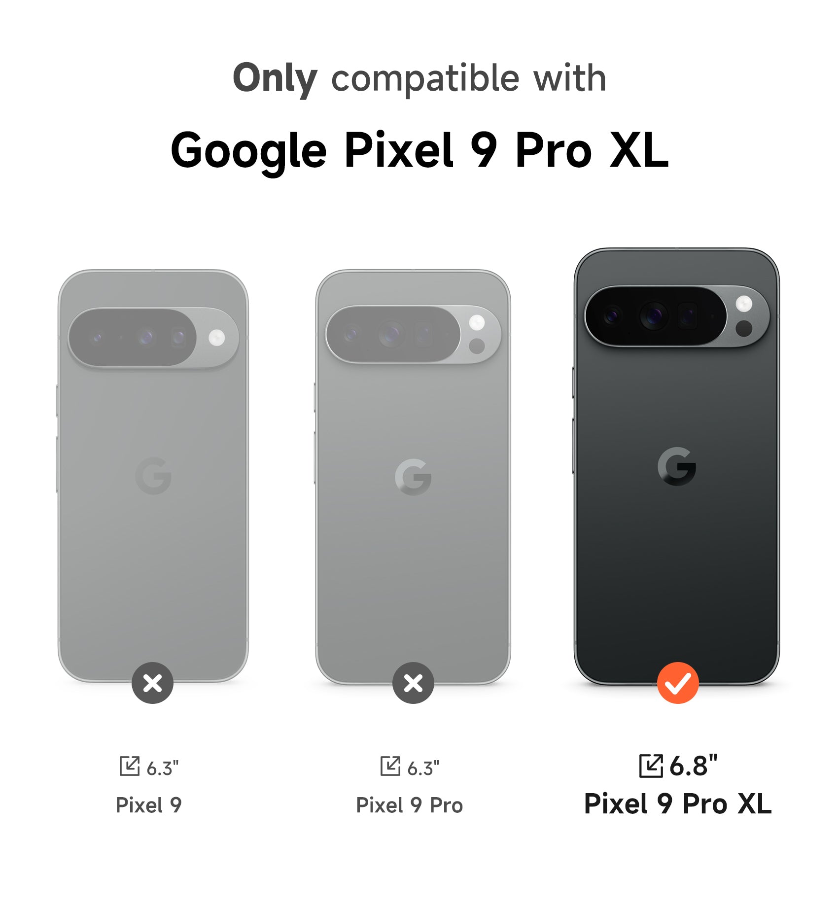 Suritch Case for Google Pixel 9 Pro XL with 360° Rotatable Hand Strap Phone Grip Holder Invisible Kickstand Slide Camera Cover Slim Rugged Shockproof Protective Cover