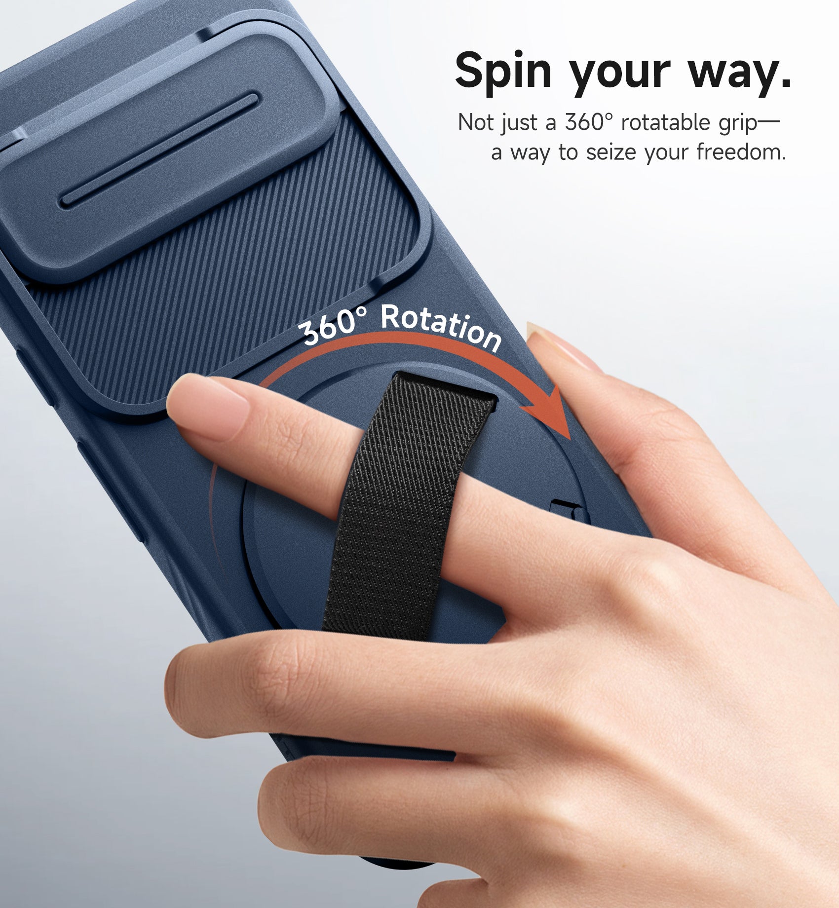 Suritch Case for Google Pixel 9 Pro XL with 360° Rotatable Hand Strap Phone Grip Holder Invisible Kickstand Slide Camera Cover Slim Rugged Shockproof Protective Cover