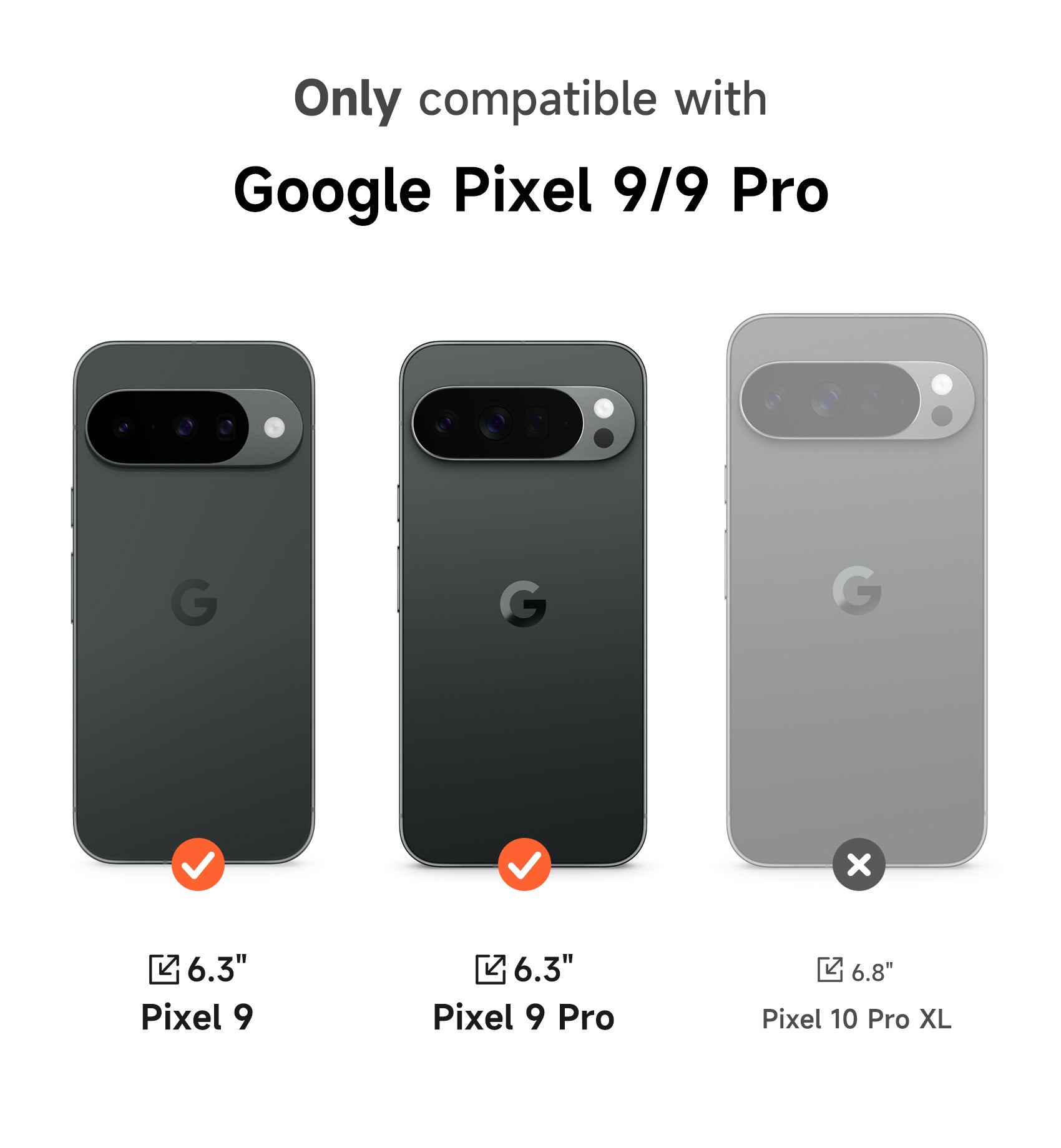 Suritch Case for Google Pixel 9 with 360° Rotatable Hand Strap Phone Grip Holder Invisible Kickstand Slide Camera Cover Slim Rugged Shockproof Protective Cover