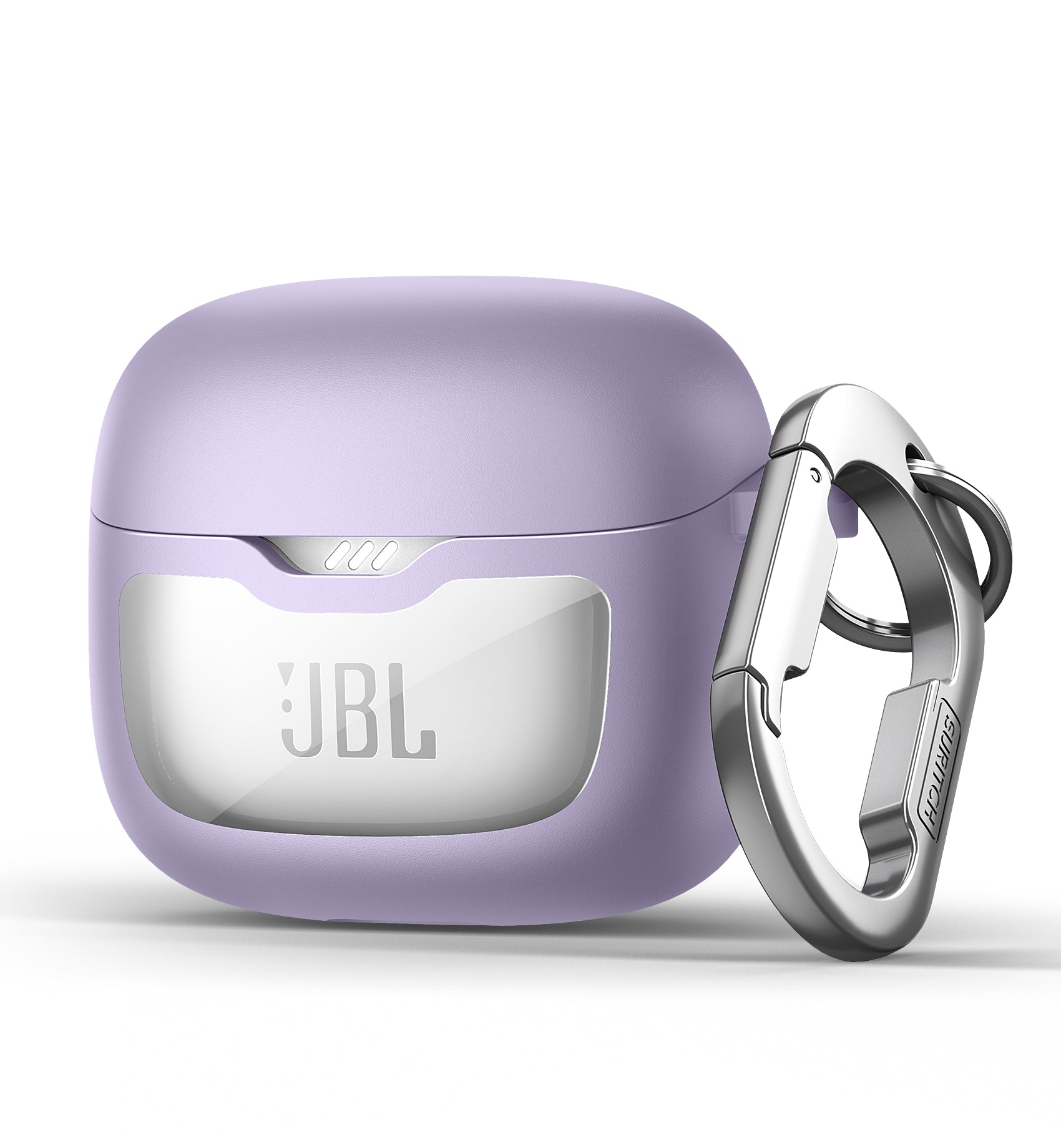 SURITCH Magnetic Bumper Case for JBL Tune Flex Earbuds Rugged Shockproof Protective Covers with Magnetic Lid Lock Carabiner Cleaning Kit Removal Tool