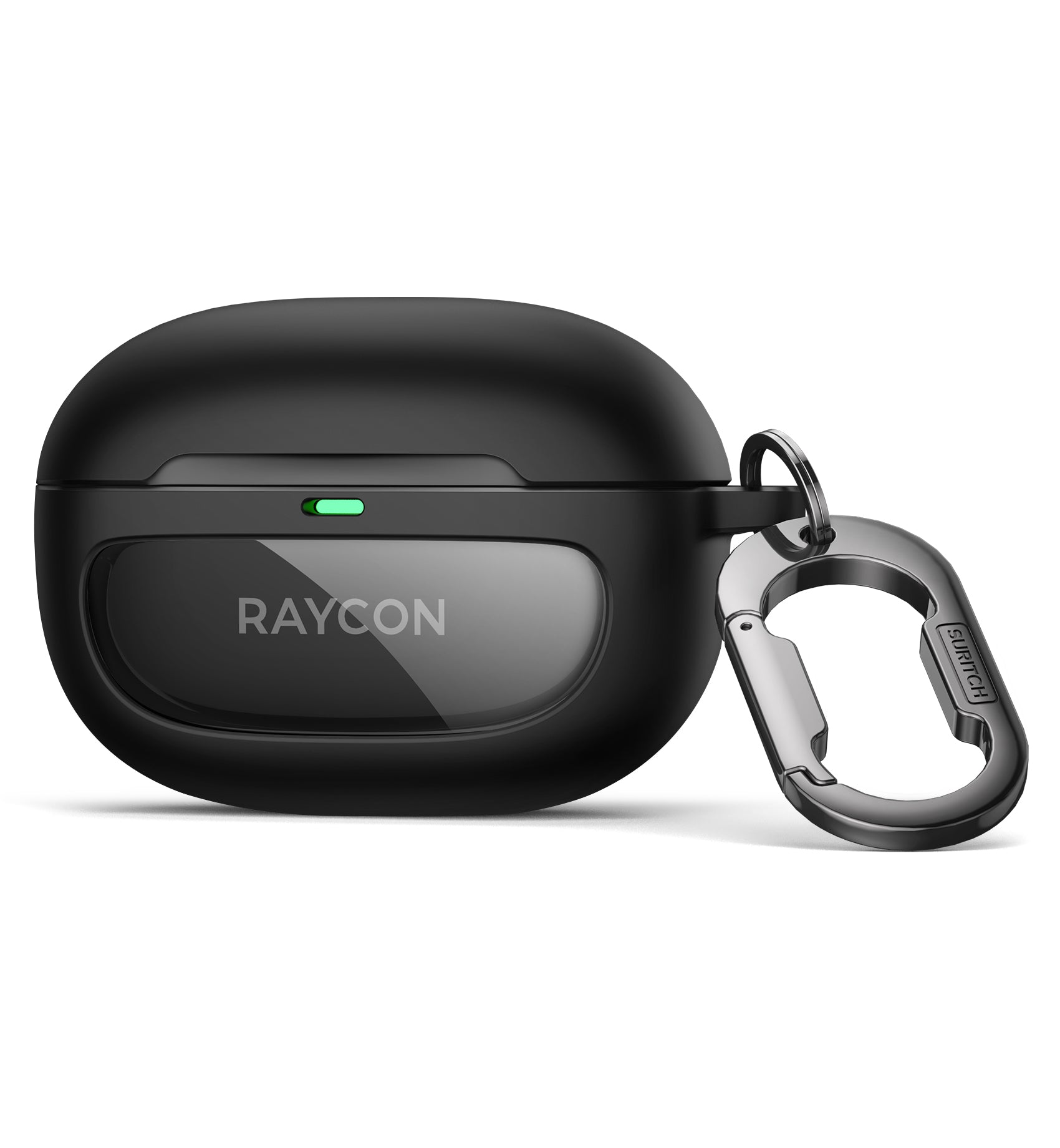Suritch Case for Raycon Everyday Earbuds 2024 Edition Shockproof Magnetic Protective Cover Bluetooth True Wireless in-Ear Buds Headphones with Magnetic Lid Lock Carabiner