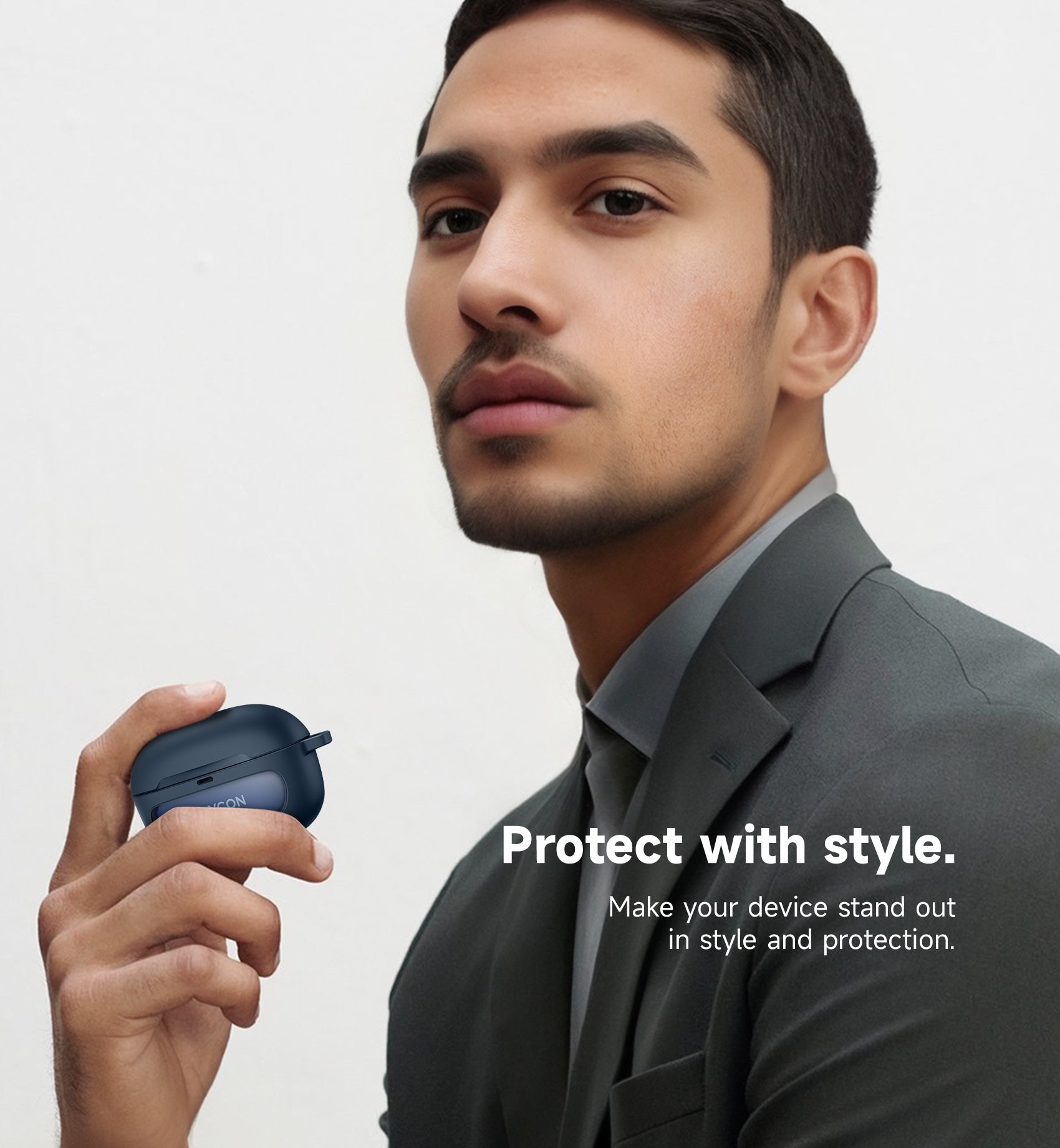 Suritch Case for Raycon Everyday Earbuds 2024 Edition Shockproof Magnetic Protective Cover Bluetooth True Wireless in-Ear Buds Headphones with Magnetic Lid Lock Carabiner