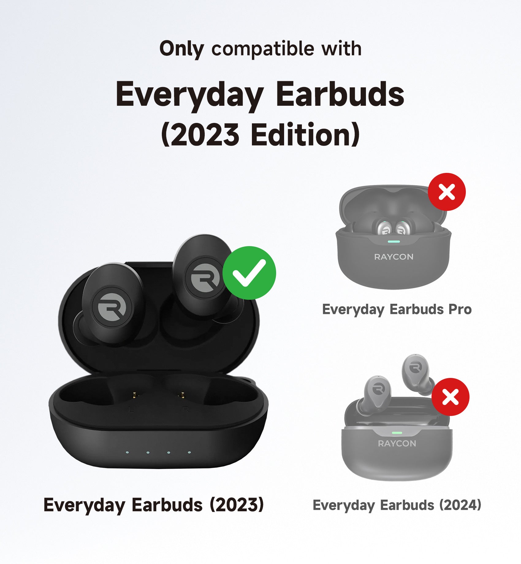Suritch Case for Raycon Everyday Earbuds Classic Headphones Shockproof Magnetic Protective Cover Bluetooth Headset True Wireless Earbuds