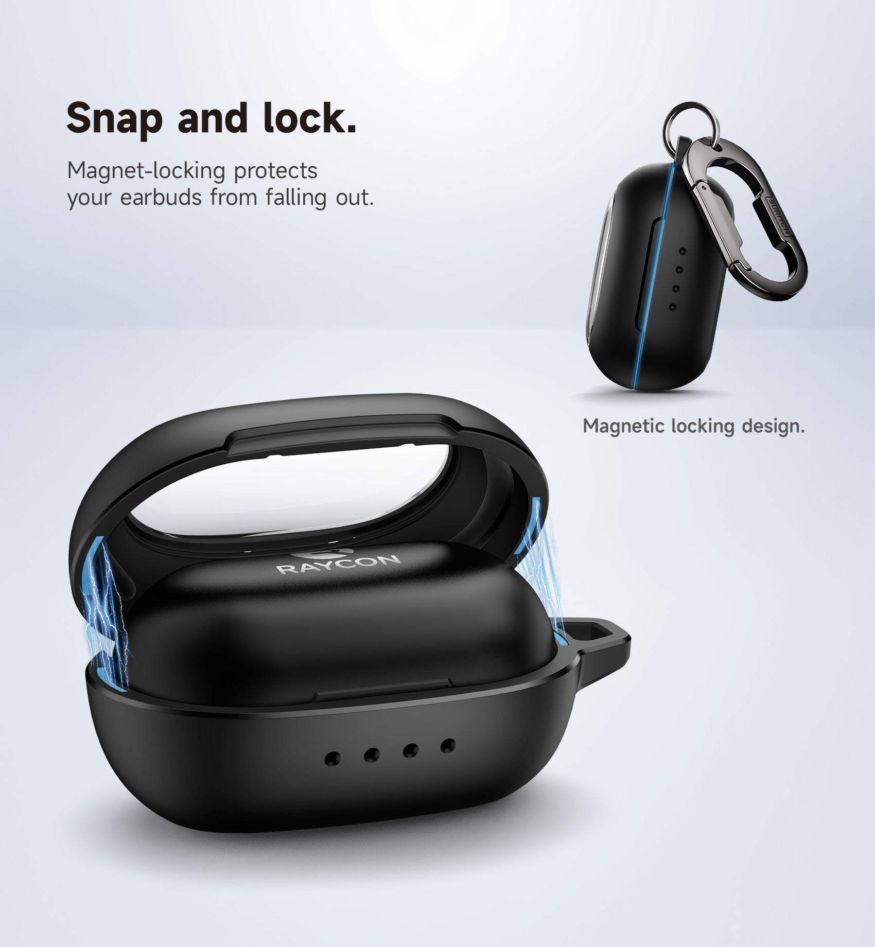 Suritch Case for Raycon Everyday Earbuds Classic Headphones Shockproof Magnetic Protective Cover Bluetooth Headset True Wireless Earbuds