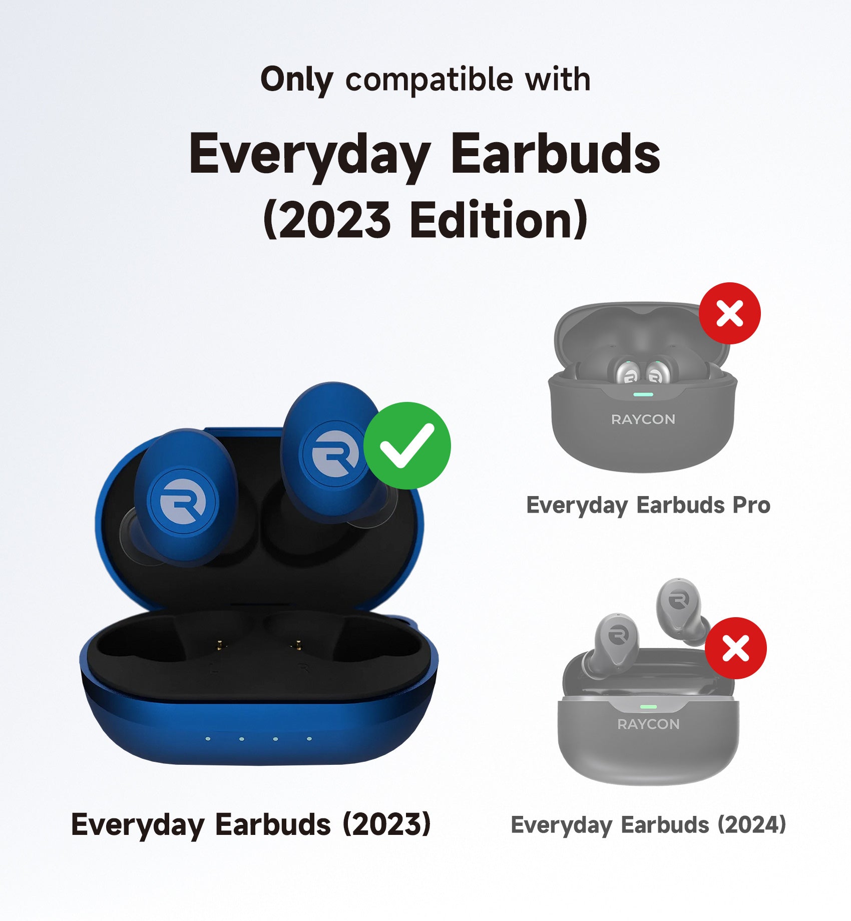 Suritch Case for Raycon Everyday Earbuds Classic Headphones Shockproof Magnetic Protective Cover Bluetooth Headset True Wireless Earbuds