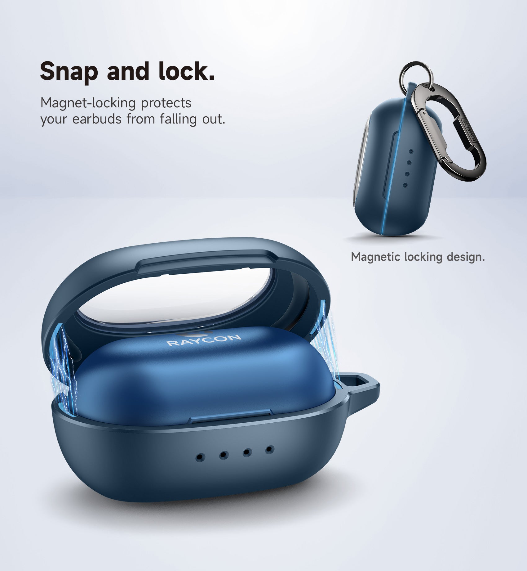 Suritch Case for Raycon Everyday Earbuds Classic Headphones Shockproof Magnetic Protective Cover Bluetooth Headset True Wireless Earbuds