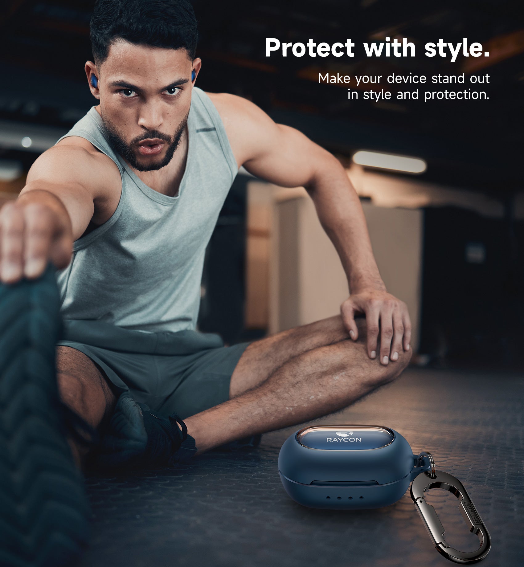 Suritch Case for Raycon Everyday Earbuds Classic Headphones Shockproof Magnetic Protective Cover Bluetooth Headset True Wireless Earbuds