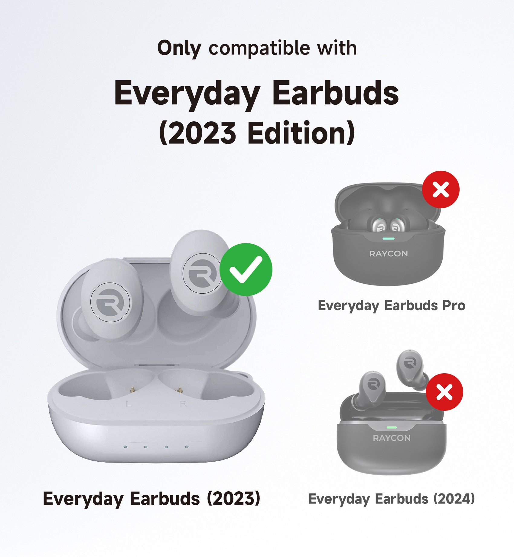 Suritch Case for Raycon Everyday Earbuds Classic Headphones Shockproof Magnetic Protective Cover Bluetooth Headset True Wireless Earbuds