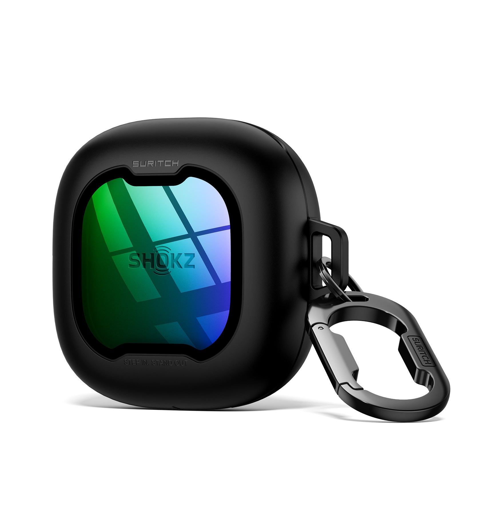 Suritch Case for SHOKZ OpenFit 2 Magnetic Locking Shockproof Bumper Protective Cover with Carabiner Keyring Cleaner Kit