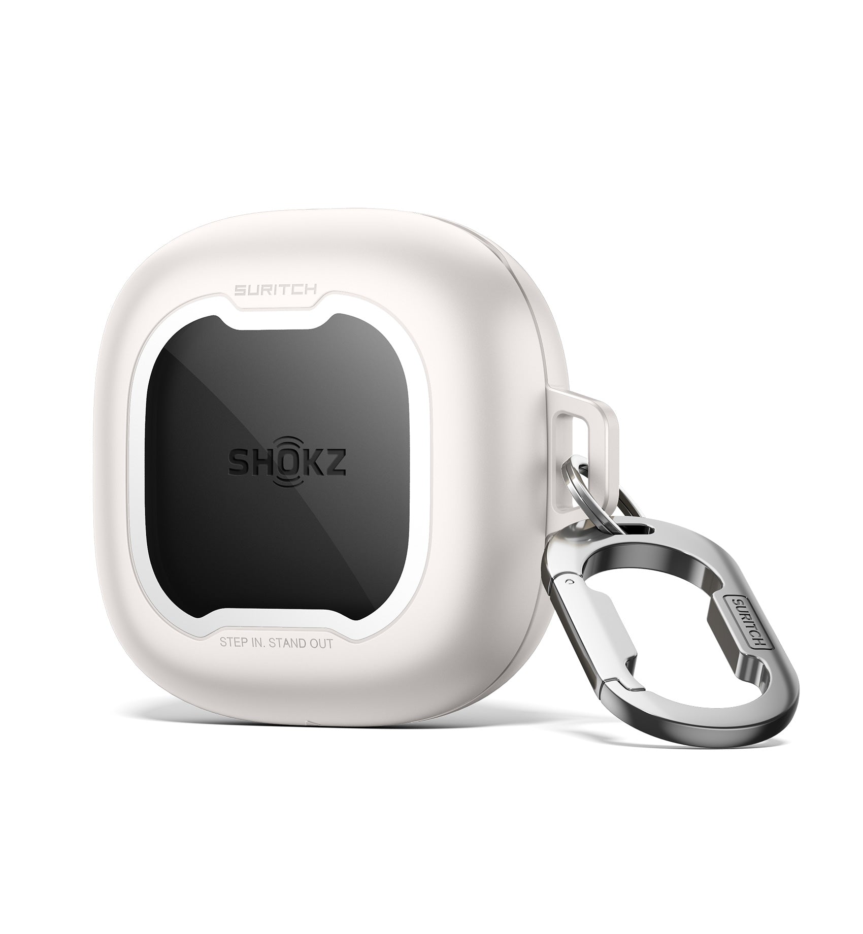 Suritch Case for SHOKZ OpenFit 2 Magnetic Locking Shockproof Bumper Protective Cover with Carabiner Keyring Cleaner Kit
