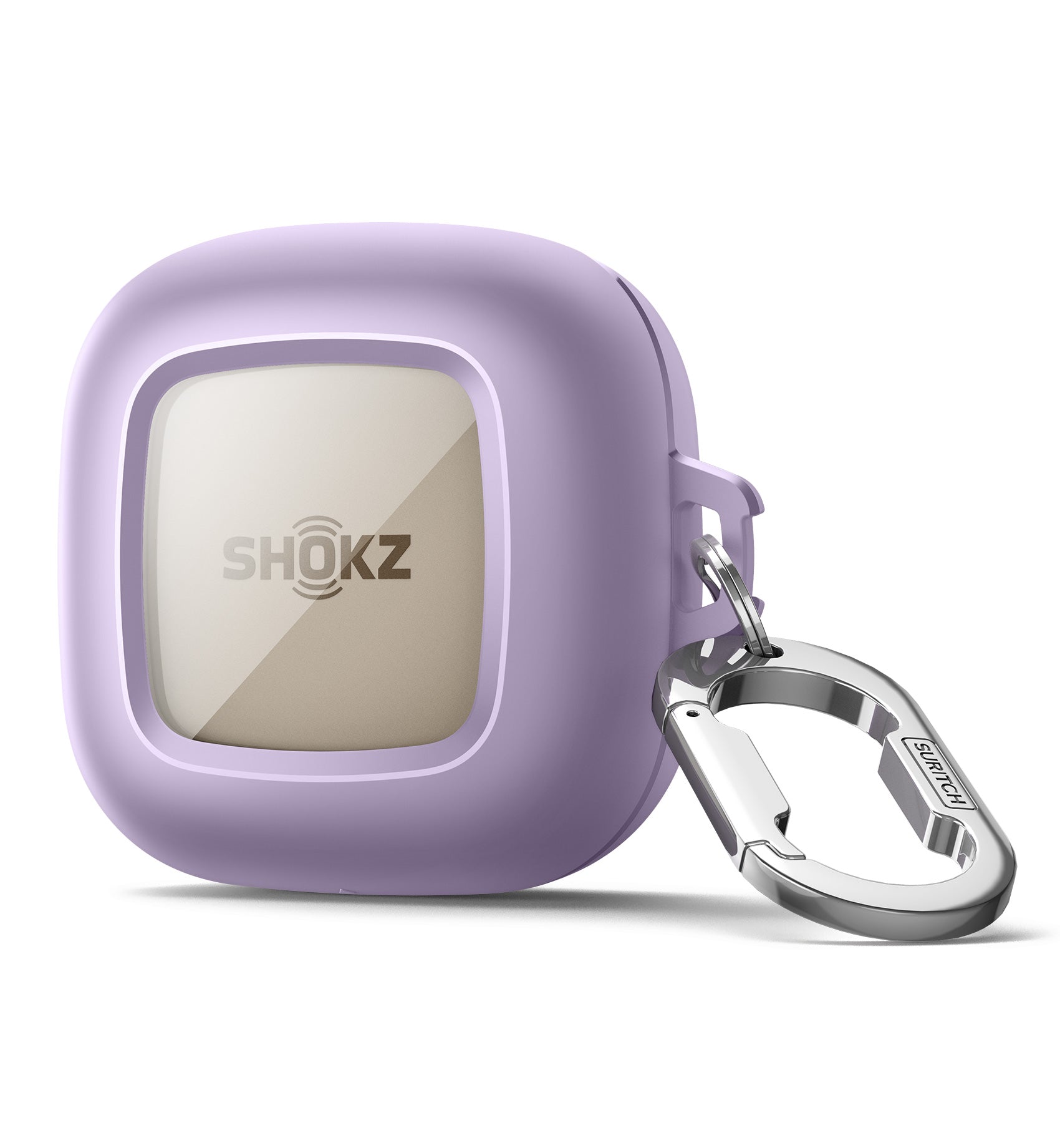 Suritch Case for SHOKZ OpenFit Shockproof Magnetic Protective Cover True Wireless Bluetooth Headphones with Magnetic Lid Lock Carabiner
