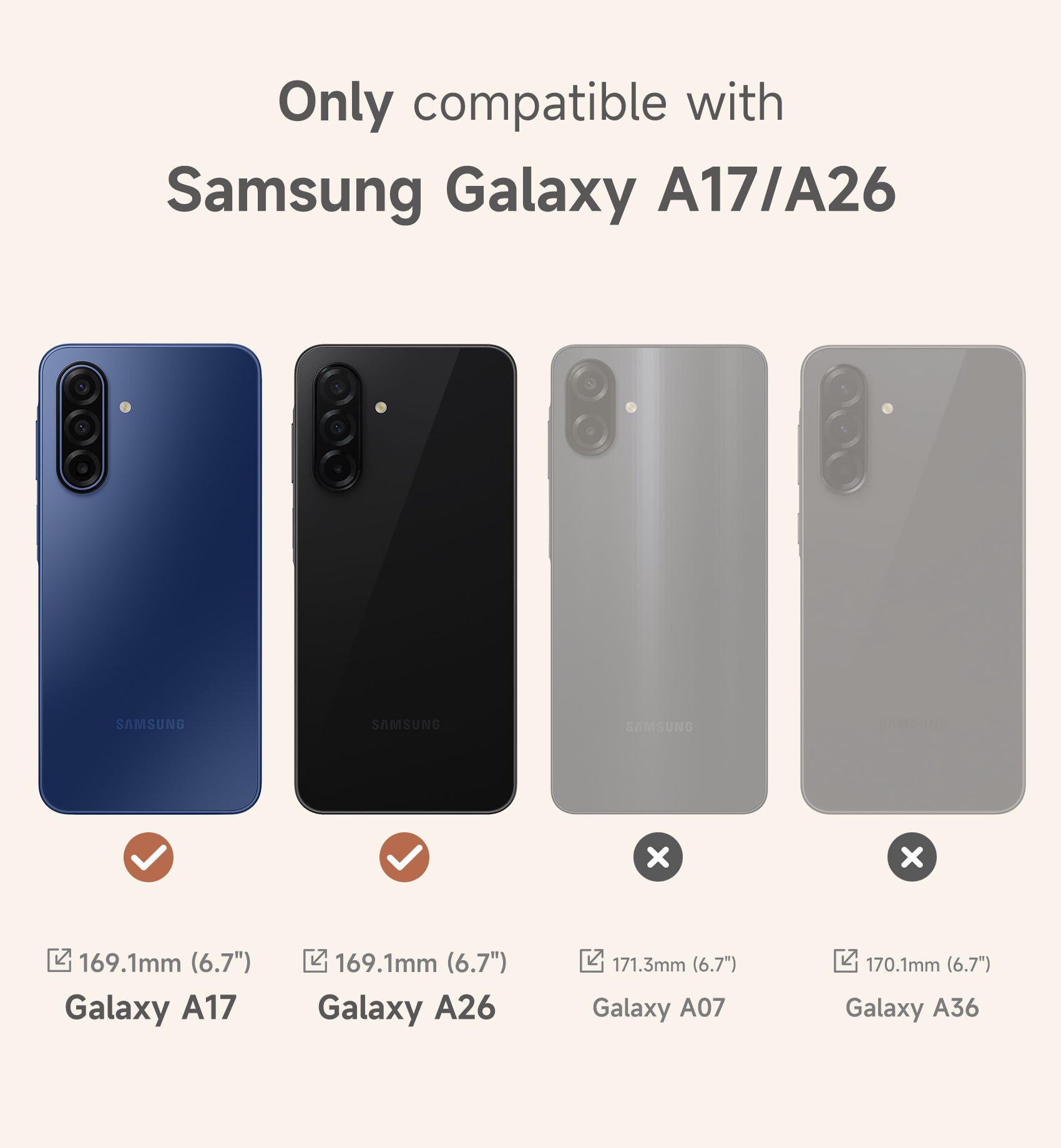 Suritch Case for Samsung Galaxy A17 5G Compatible with MagSafe Shockproof Bumper Slim Magnetic Protective Cover with Camera Cover Adjustable Metal Kickstand