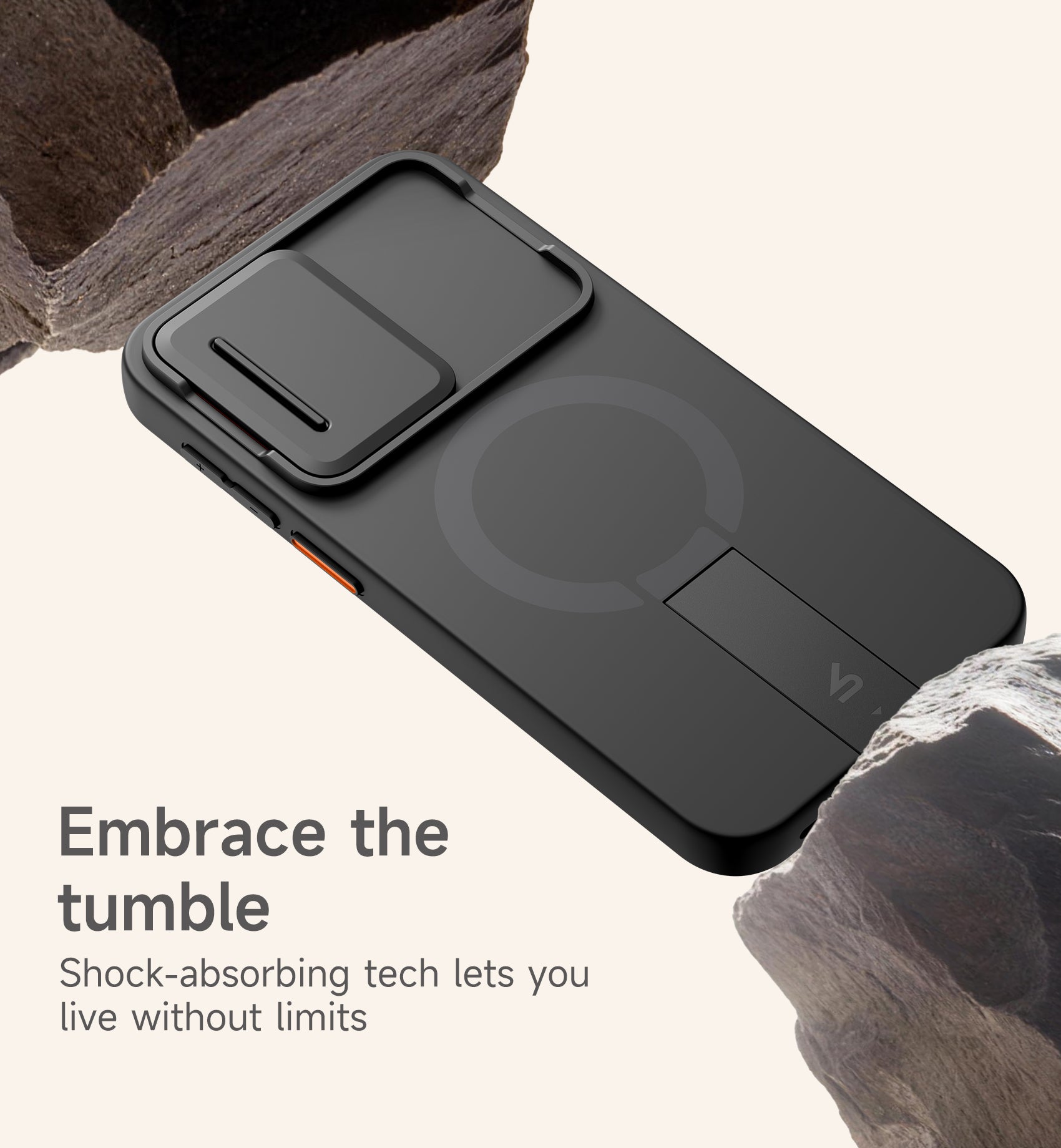 Suritch Case for Samsung Galaxy A37 5G Compatible with MagSafe Shockproof Bumper Slim Magnetic Protective Cover with Camera Cover Adjustable Metal Kickstand