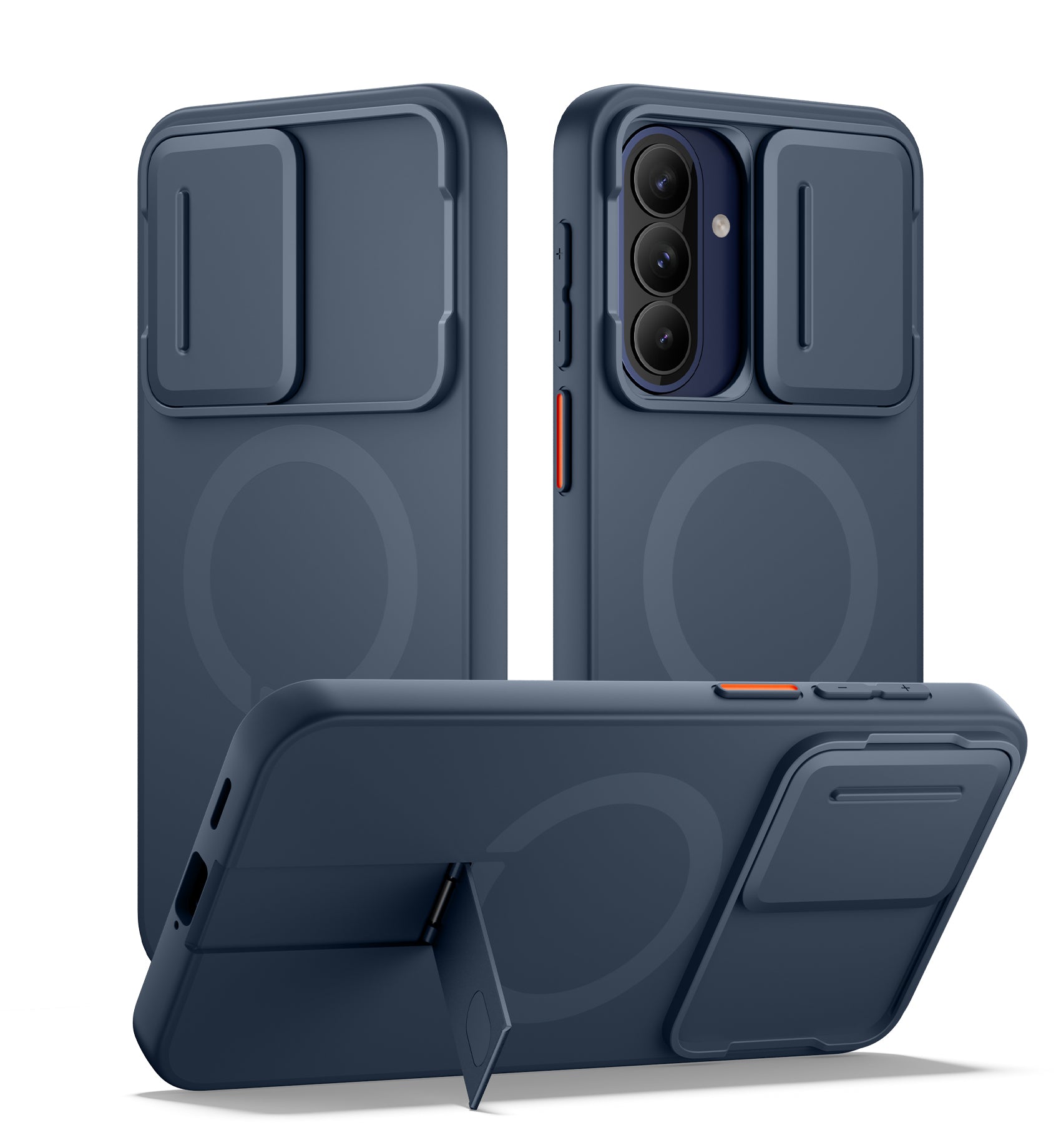 Surtich Case for Samsung Galaxy A57 5G Compatible with MagSafe Shockproof Bumper Cover Slim Magnetic Protective with Camera Cover Adjustable Metal Kickstand