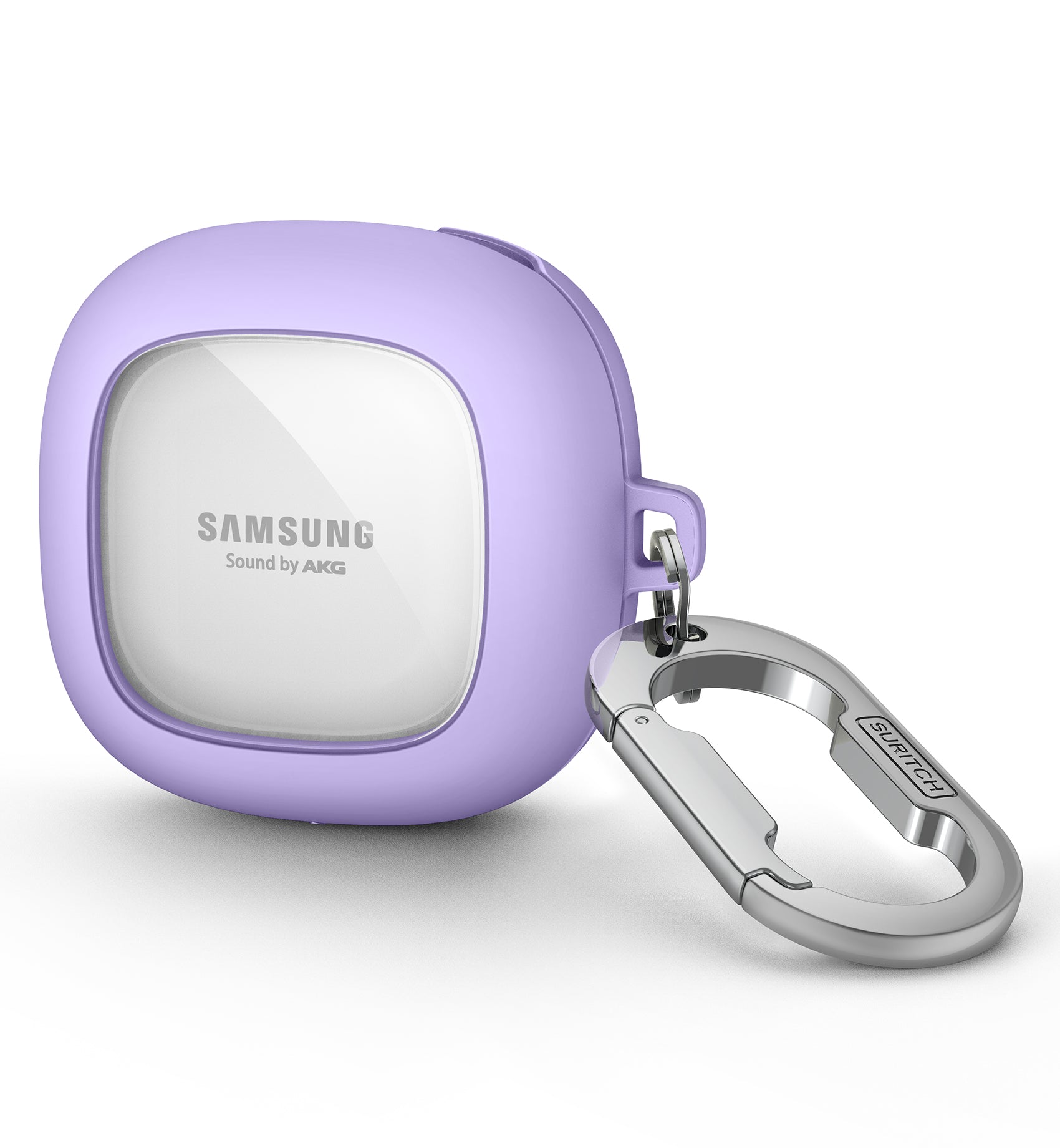 Suritch Case for Samsung Galaxy Buds 2nd Gen Shockproof Sturdy Protective Cover with Heavy-Duty Carabiner