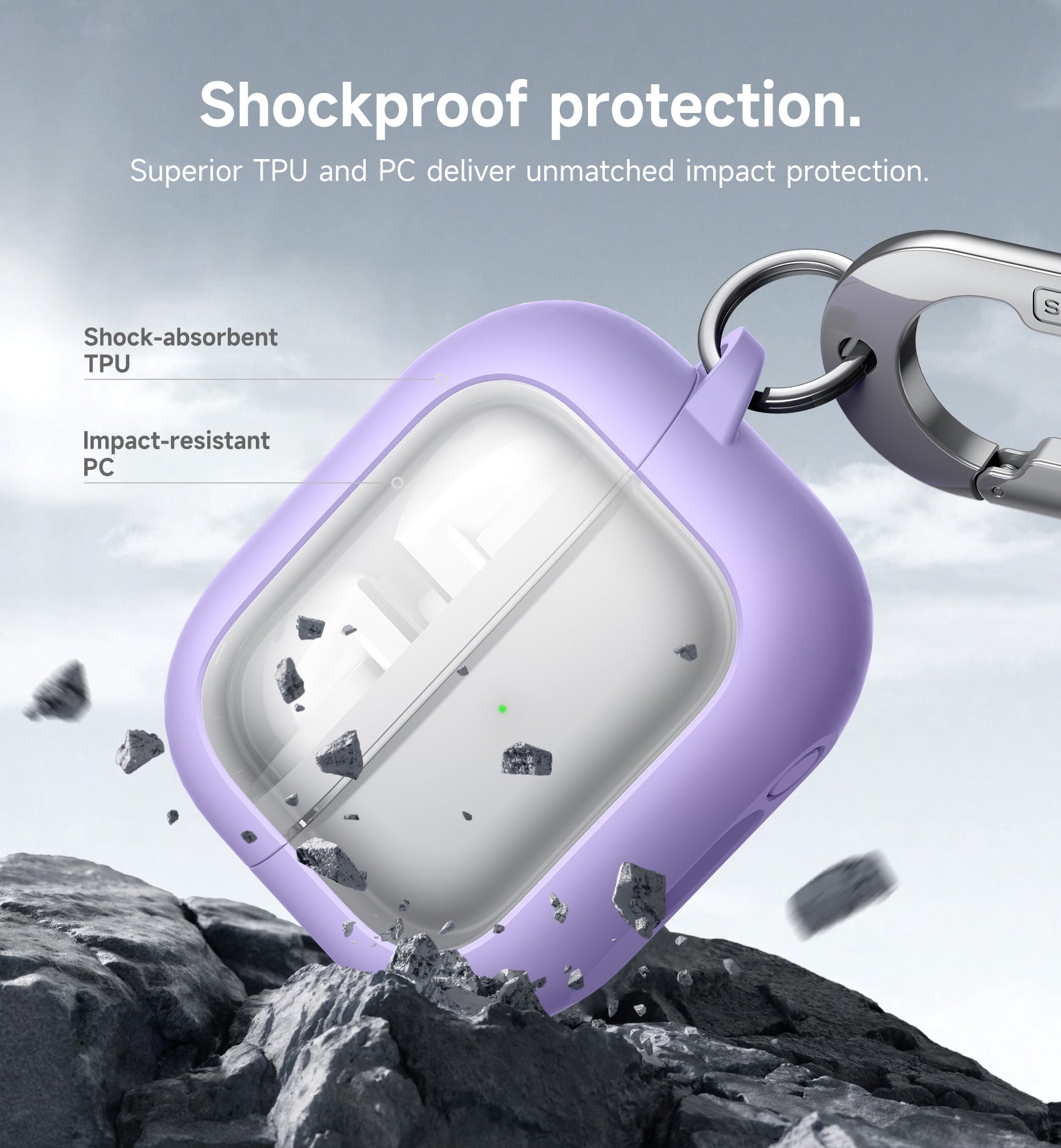 Suritch Case for Samsung Galaxy Buds 3 FE 2025 Magnetic Bumper Rugged Shockproof Protective Covers with Carabiner Cleaning Kit Removal Tool