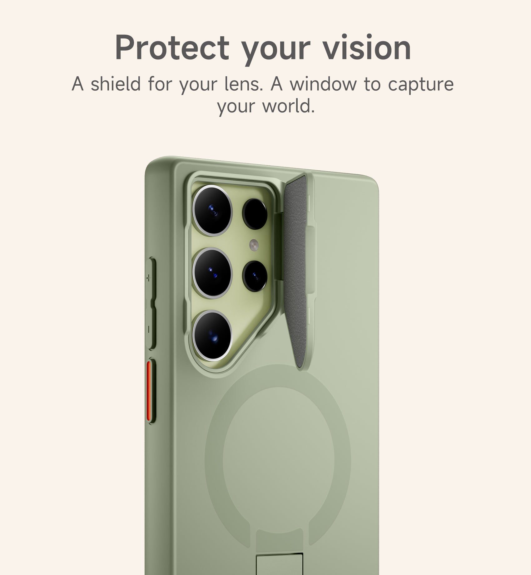 Suritch Case for Samsung Galaxy S23 Ultra Magnetic Protective Cover with Camera Cover Adjustable Metal Kickstand