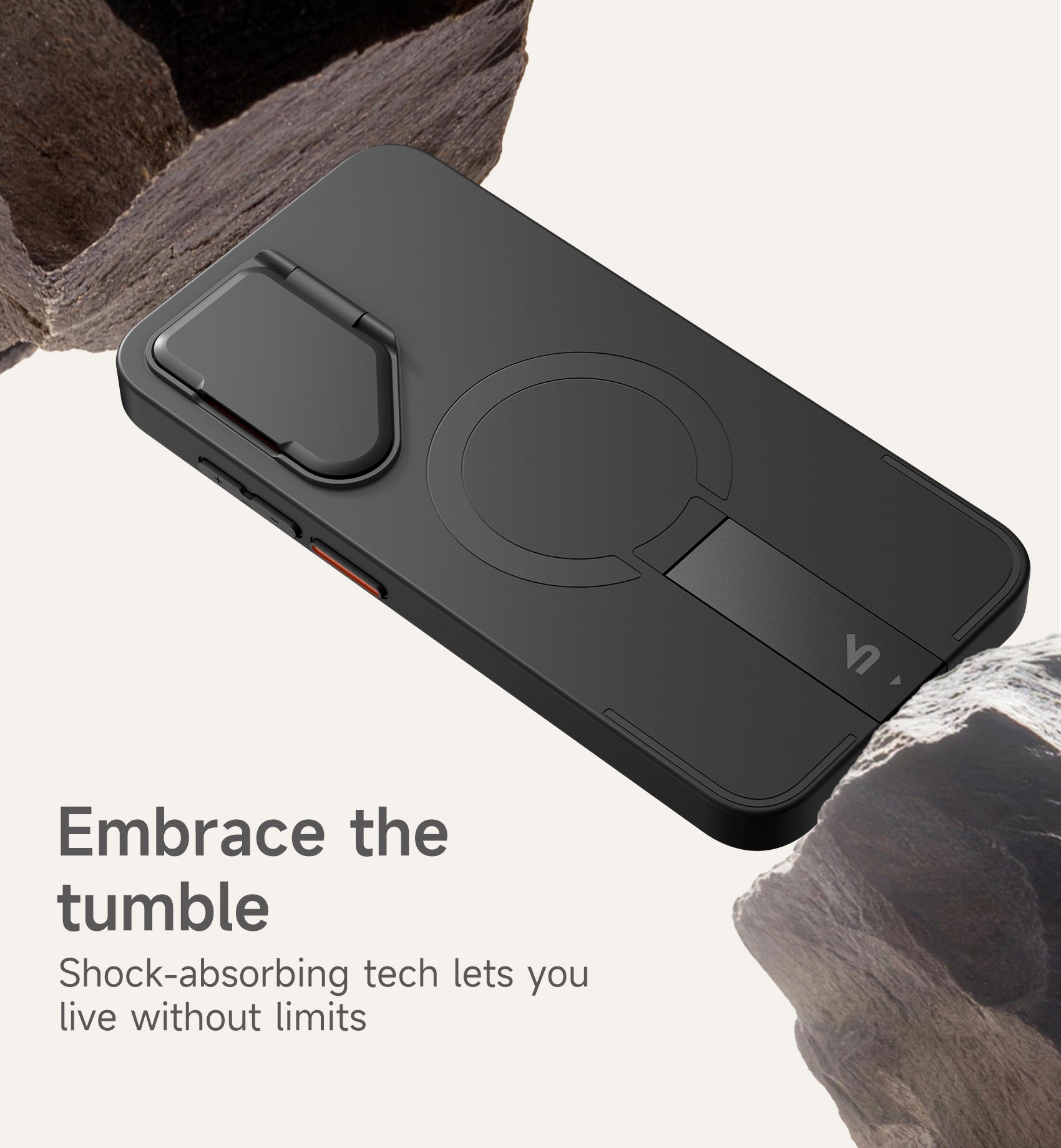 Suritch Case for Samsung Galaxy S24 FE Magnetic Protective Cover with Camera Cover Adjustable Metal Kickstand