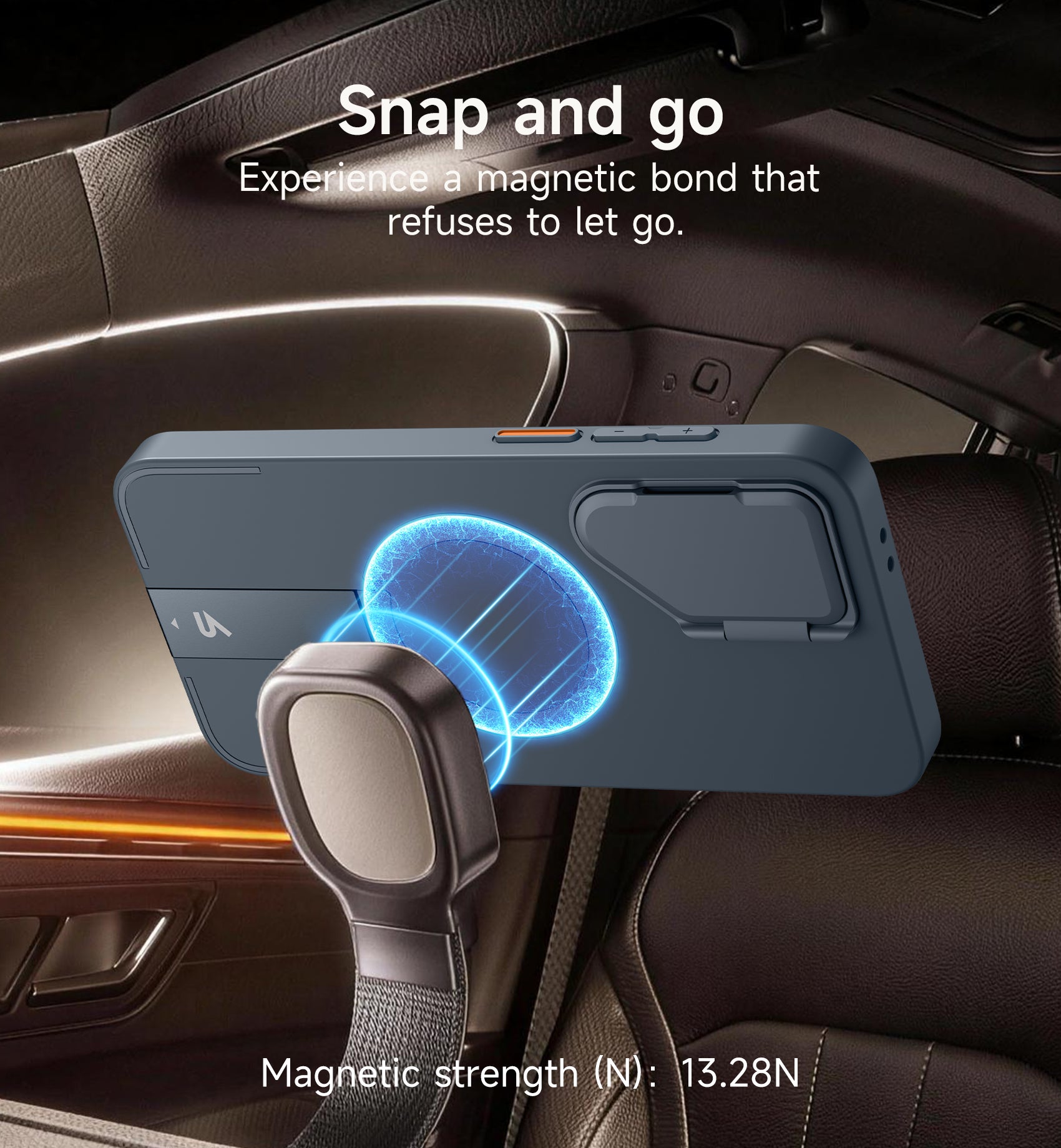 Suritch Case for Samsung Galaxy S24 FE Magnetic Protective Cover with Camera Cover Adjustable Metal Kickstand