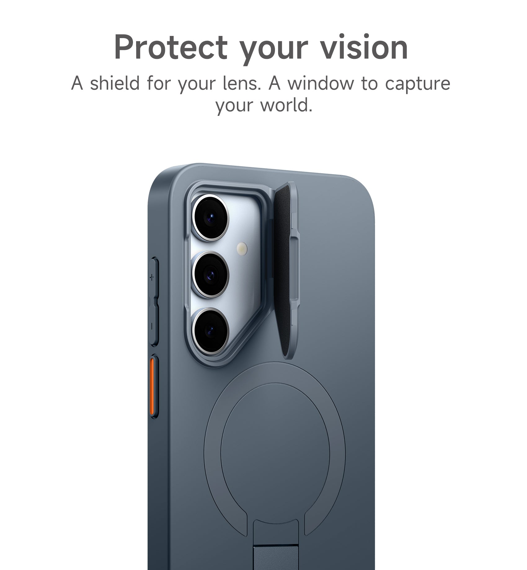 Suritch Case for Samsung Galaxy S24 FE Magnetic Protective Cover with Camera Cover Adjustable Metal Kickstand