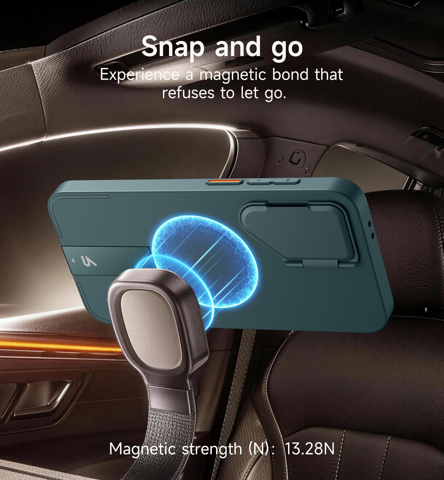 Suritch Case for Samsung Galaxy S24 FE Magnetic Protective Cover with Camera Cover Adjustable Metal Kickstand