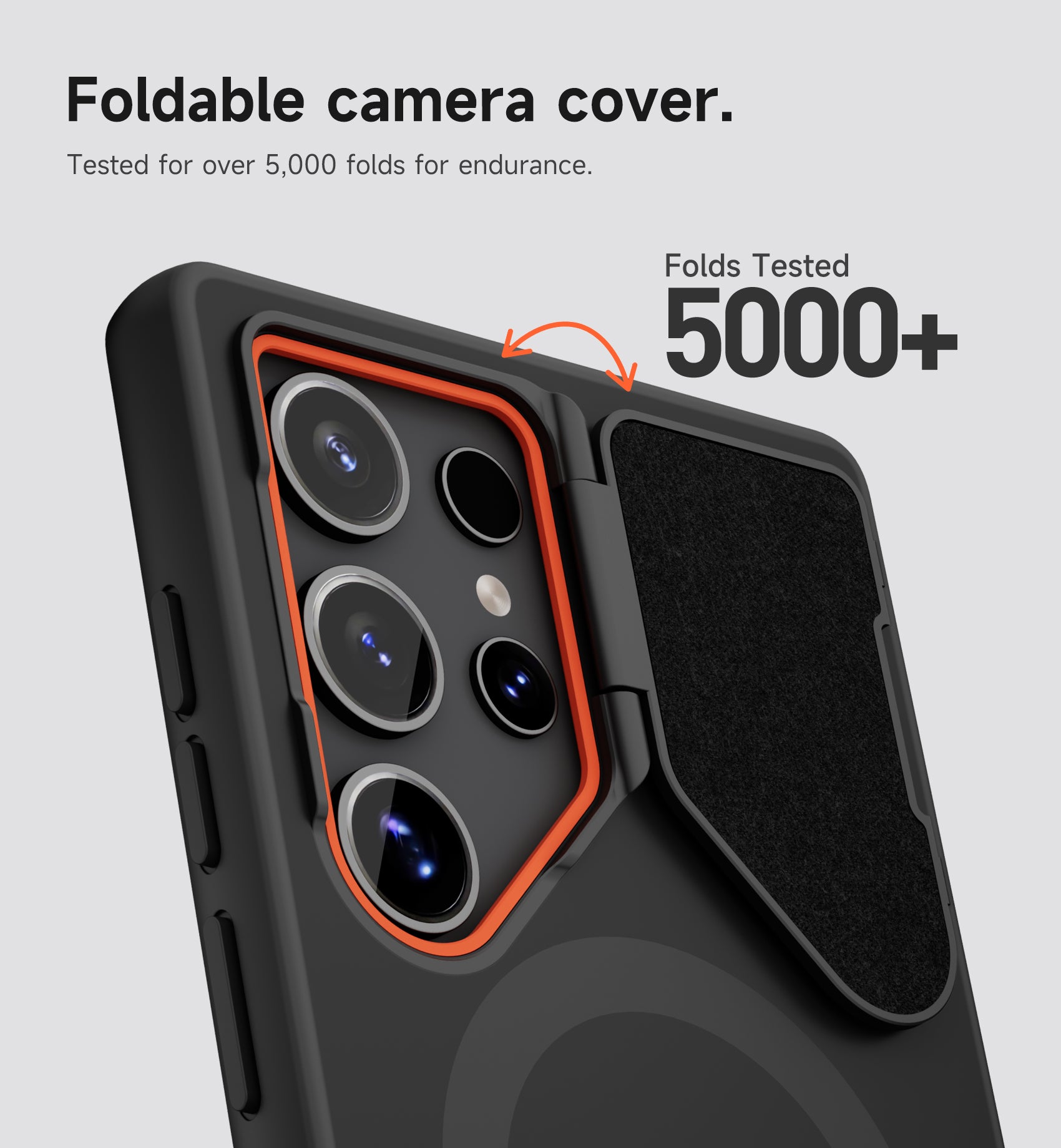 Suritch Case for Samsung Galaxy S24 Ultra 2024 Magnetic Protective Cover with Camera Cover Adjustable Metal Kickstand