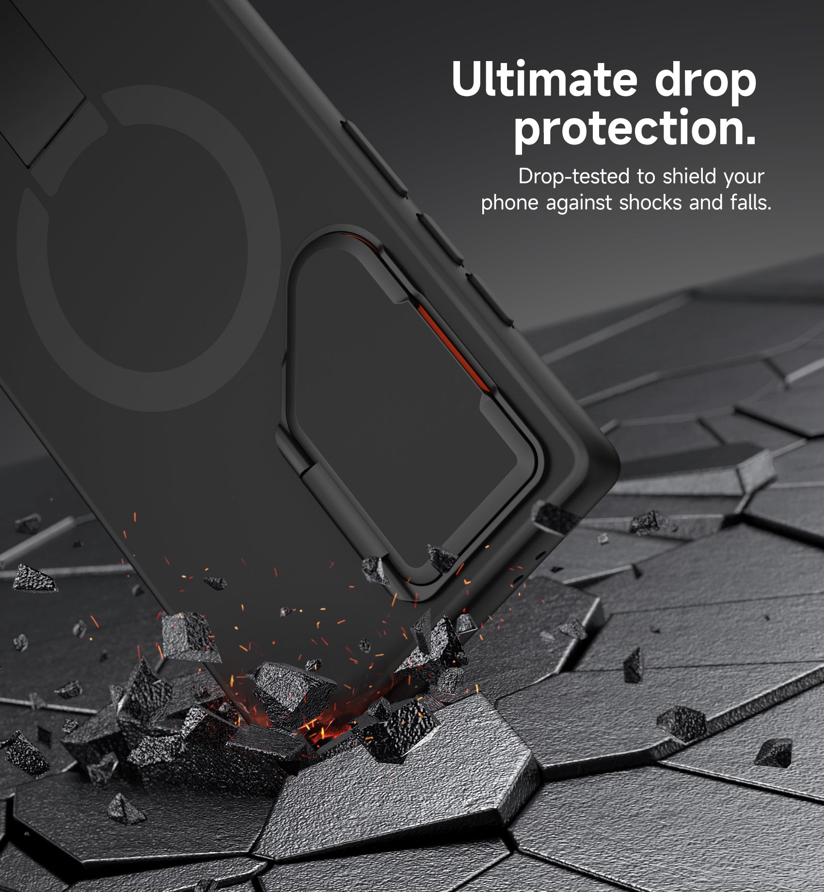 Suritch Case for Samsung Galaxy S24 Ultra 2024 Magnetic Protective Cover with Camera Cover Adjustable Metal Kickstand