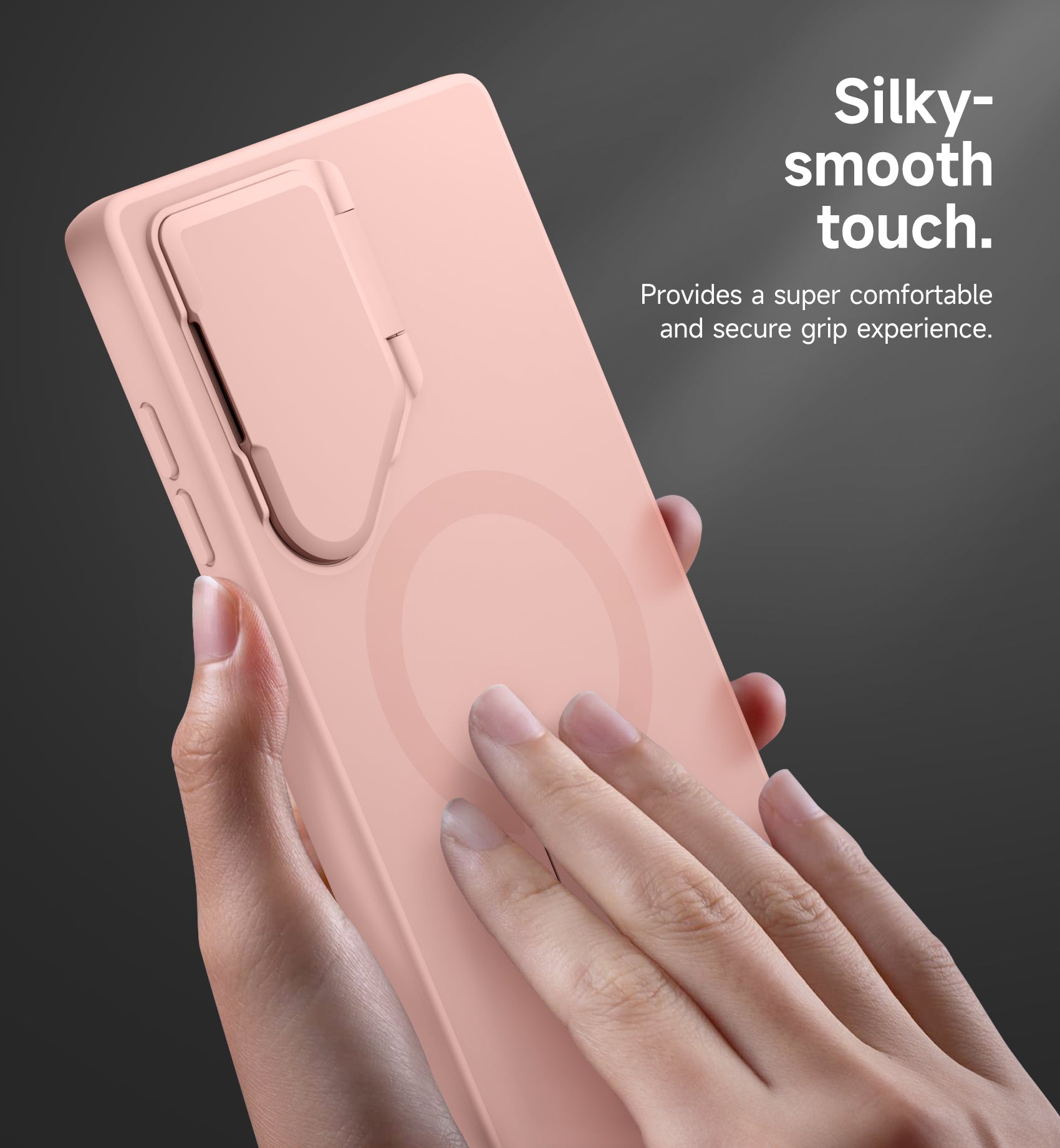Suritch Case for Samsung Galaxy S24 Ultra 2024 Magnetic Protective Cover with Camera Cover Adjustable Metal Kickstand