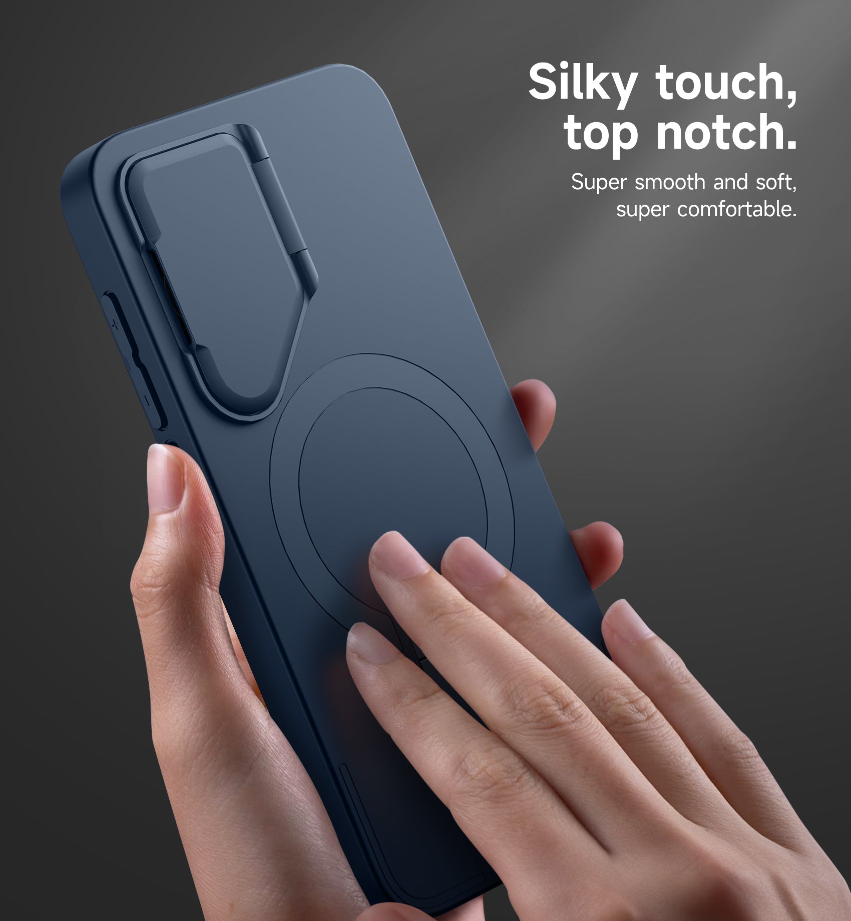 Suritch Case for Samsung Galaxy S25 2025 Magnetic Shockproof Bumper Slim Protective Cover with Camera Cover Adjustable Metal Kickstand
