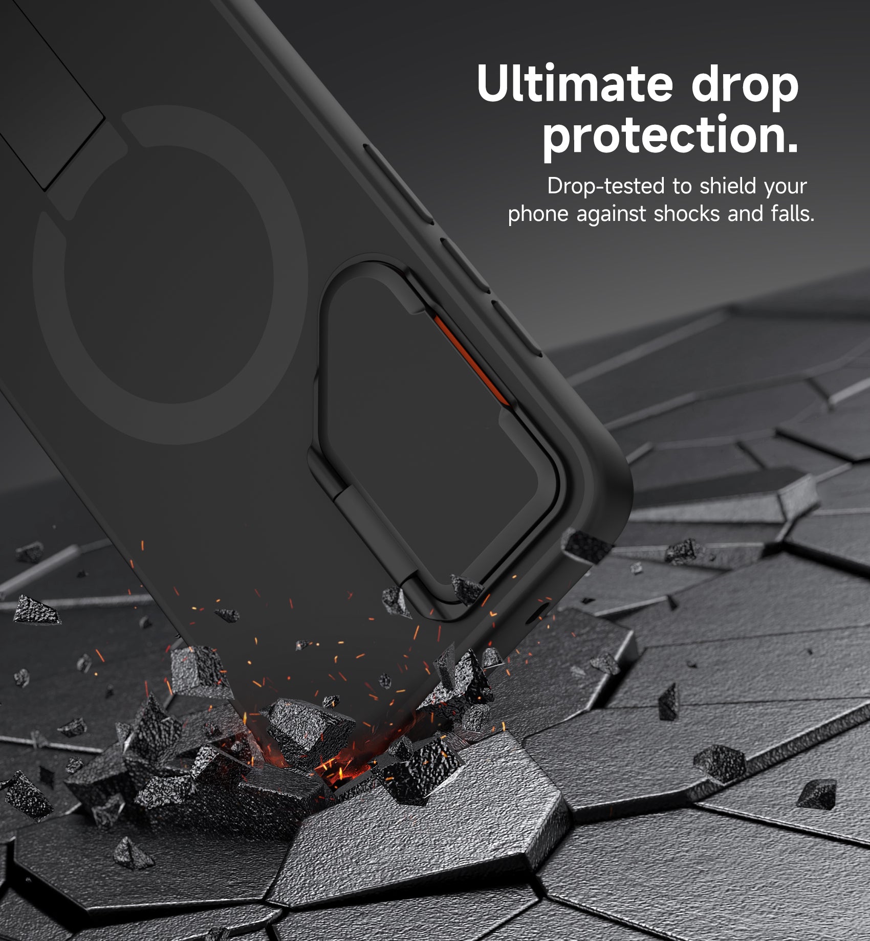 Suritch Case for Samsung Galaxy S25 FE 2025 Phone Case Magnetic Protective Cover with Camera Cover Adjustable Metal Kickstand