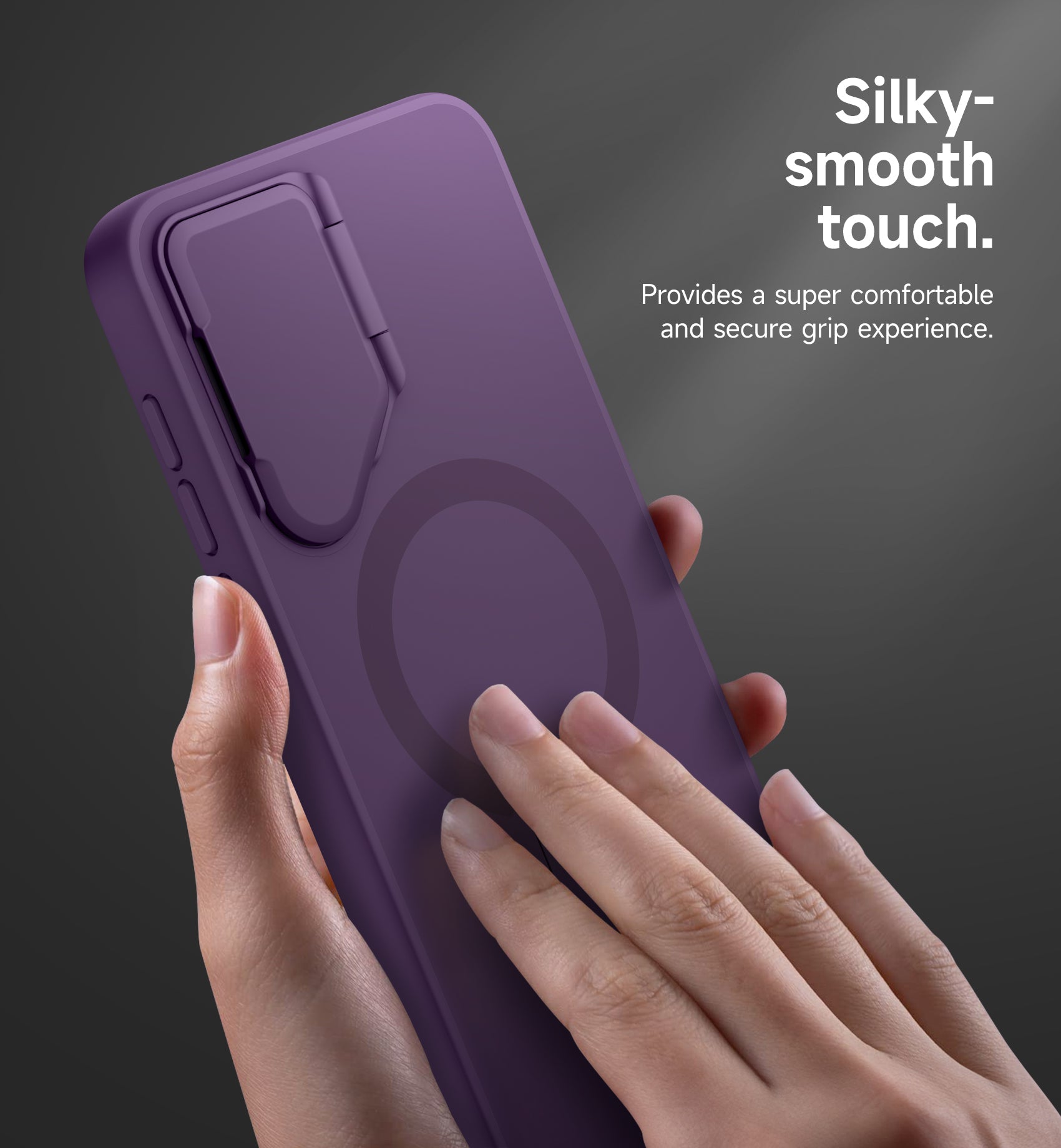 Suritch Case for Samsung Galaxy S25 FE 2025 Phone Case Magnetic Protective Cover with Camera Cover Adjustable Metal Kickstand