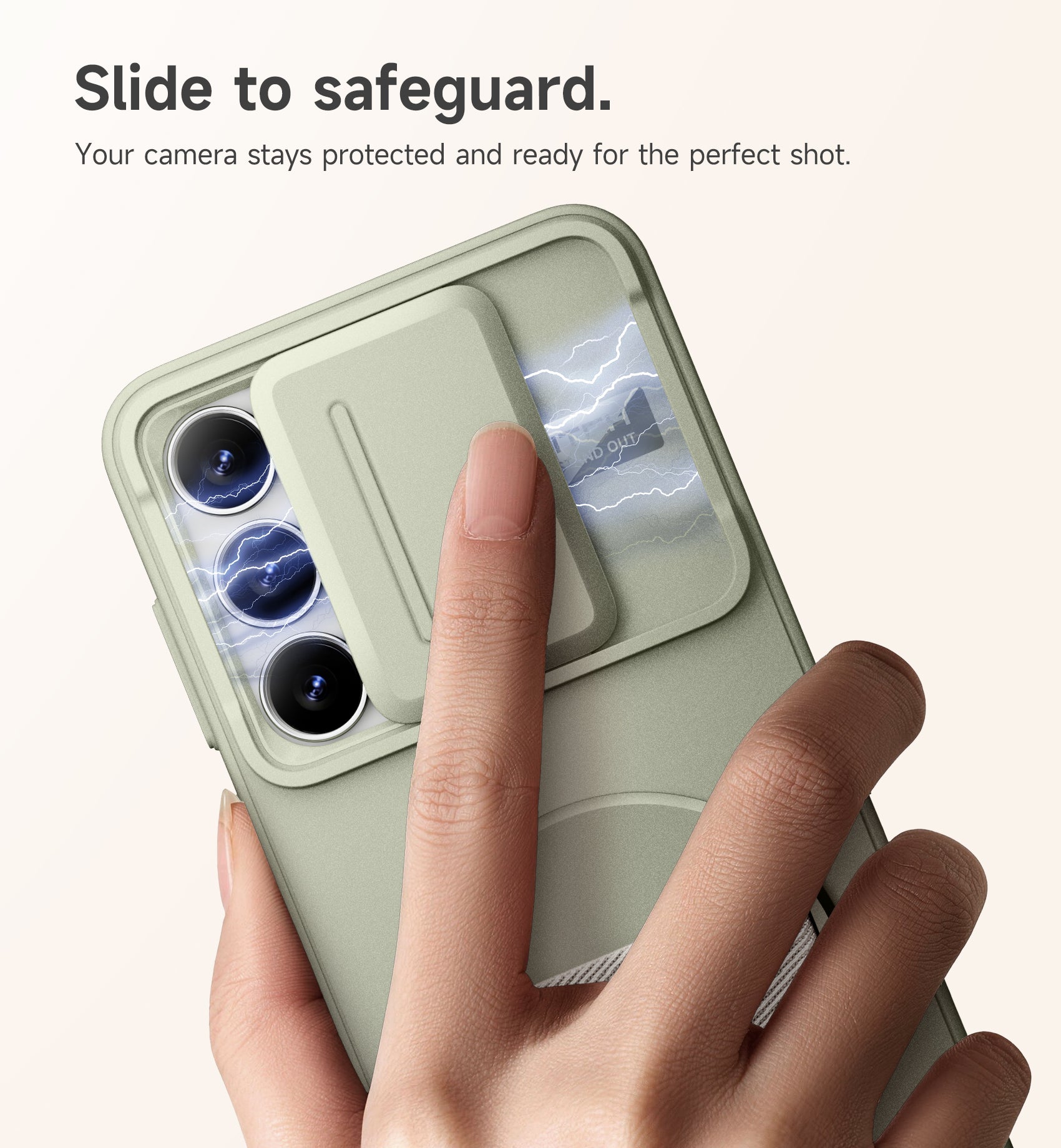 Suritch Case for Samsung Galaxy S25 FE with 360° Rotatable Hand Strap Phone Grip Invisible Kickstand Slide Camera Cover Rugged Shockproof Protective Cover