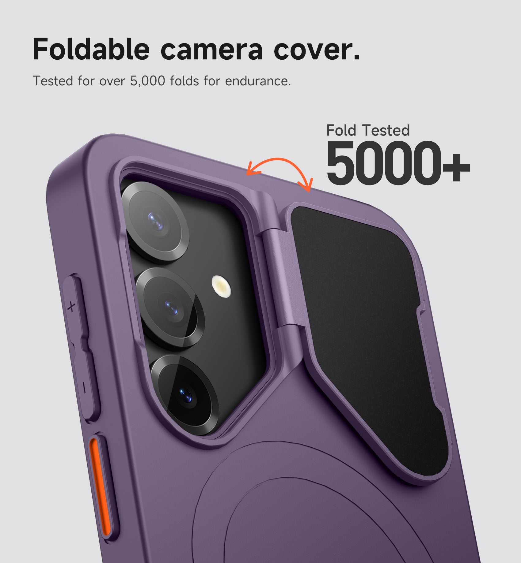 Suritch Case for Samsung Galaxy S25 Plus 2025 Magnetic Shockproof Protective Cover with Camera Cover Adjustable Metal Kickstand