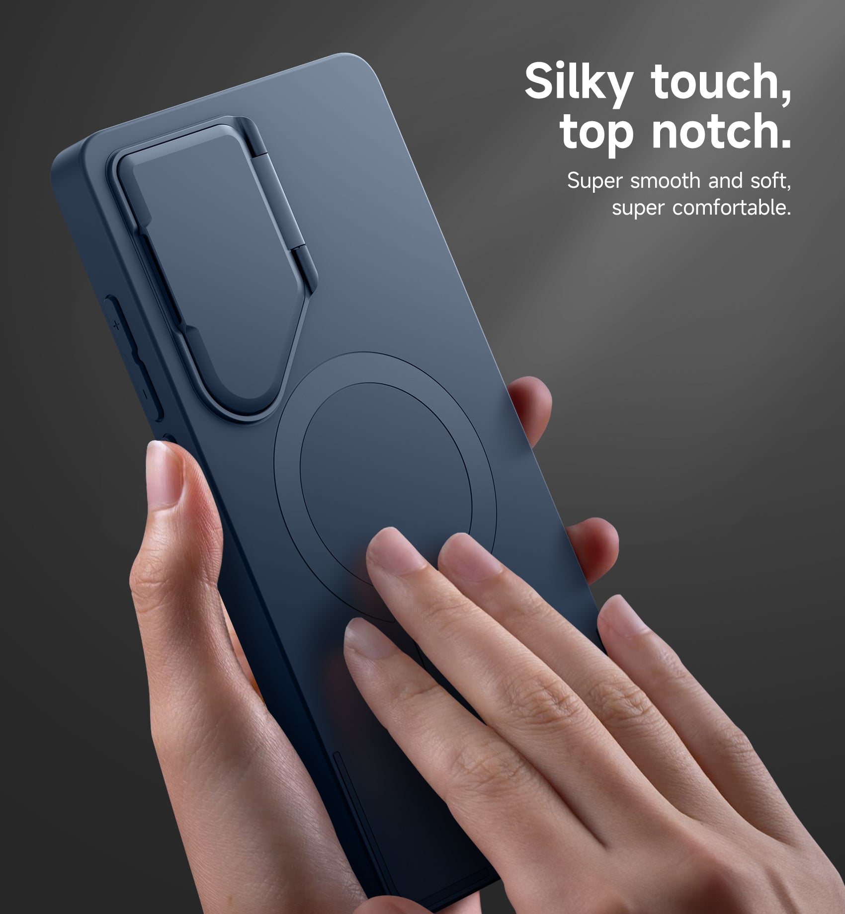 Suritch Case for Samsung Galaxy S25 Ultra Magnetic Protective Cover with Camera Cover Adjustable Metal Kickstand
