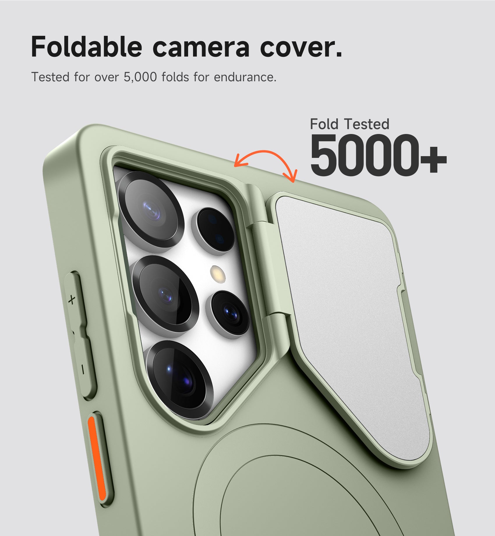 Suritch Case for Samsung Galaxy S25 Ultra Magnetic Protective Cover with Camera Cover Adjustable Metal Kickstand