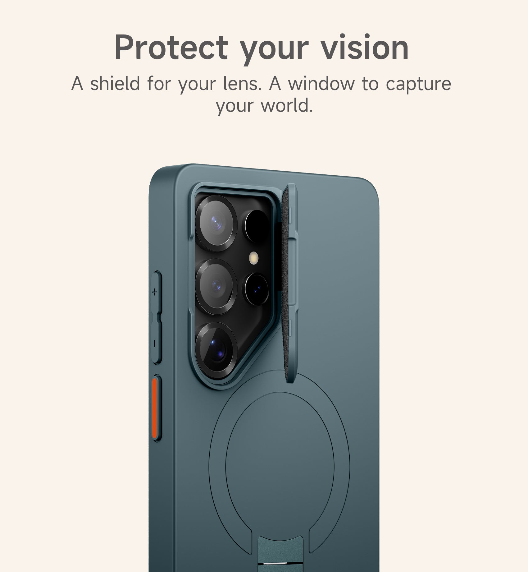 Suritch Case for Samsung Galaxy S25 Ultra Magnetic Protective Cover with Camera Cover Adjustable Metal Kickstand