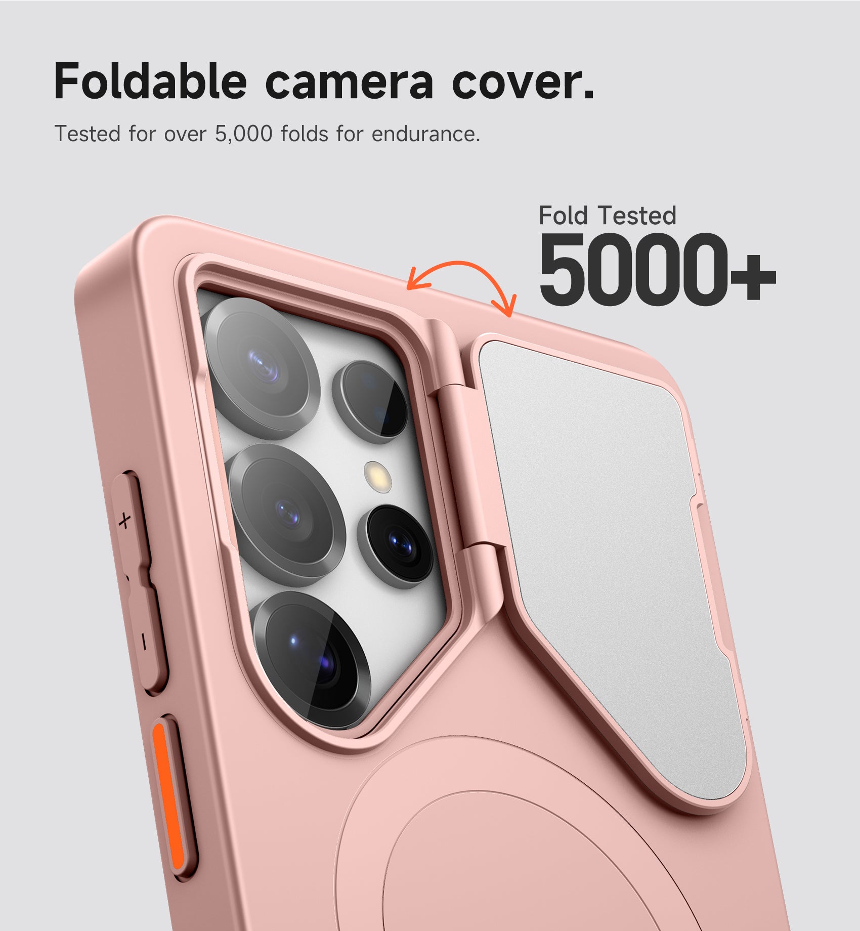 Suritch Case for Samsung Galaxy S25 Ultra Magnetic Protective Cover with Camera Cover Adjustable Metal Kickstand