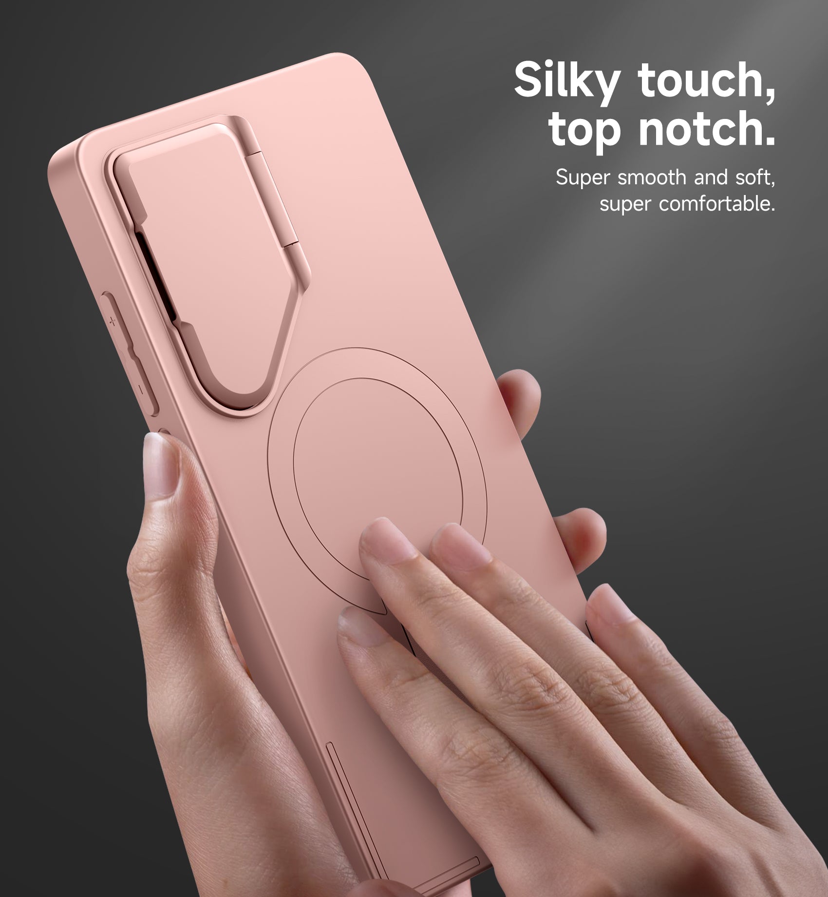 Suritch Case for Samsung Galaxy S25 Ultra Magnetic Protective Cover with Camera Cover Adjustable Metal Kickstand