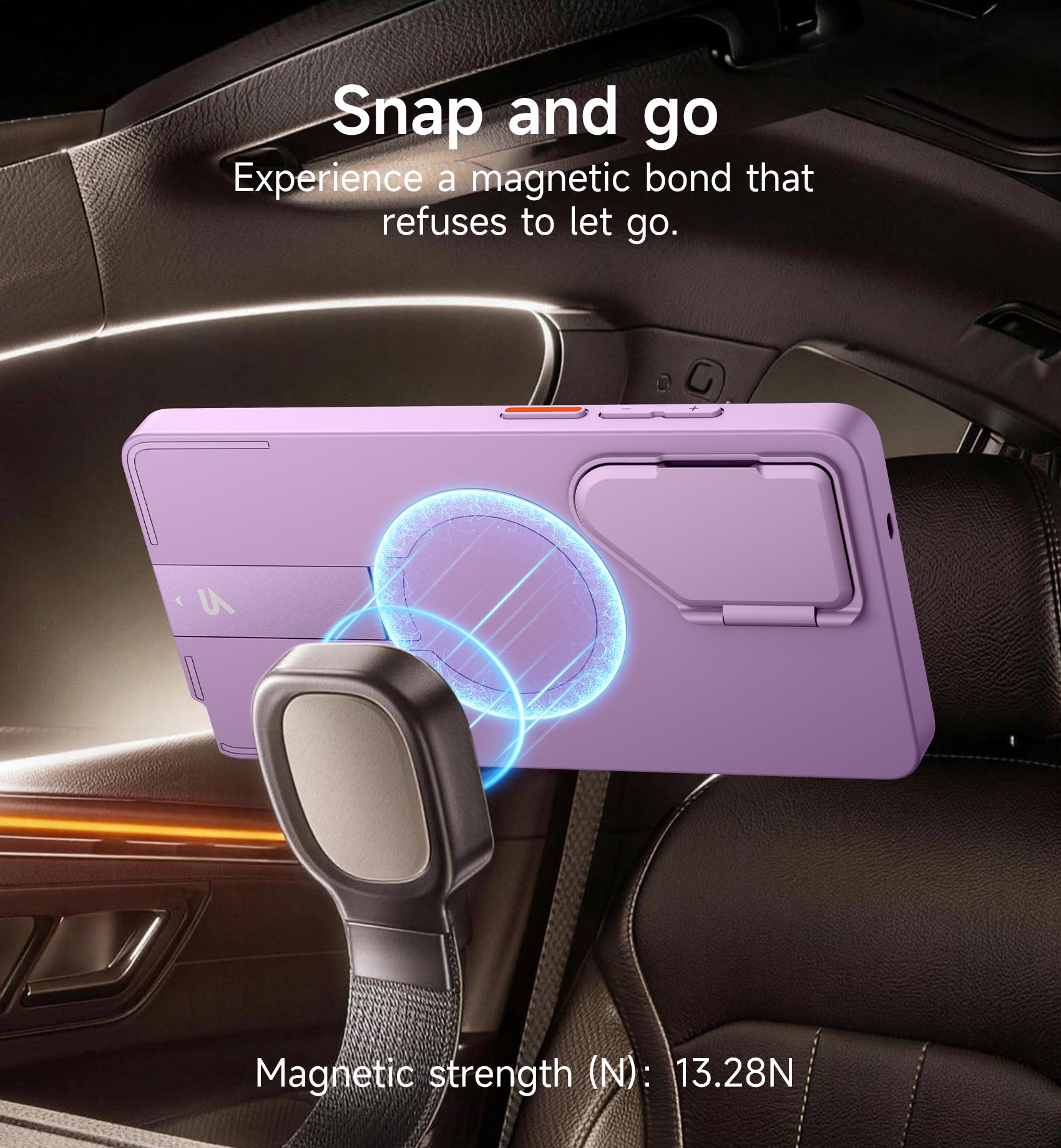 Suritch Case for Samsung Galaxy S25 Ultra Magnetic Protective Cover with Camera Cover Adjustable Metal Kickstand