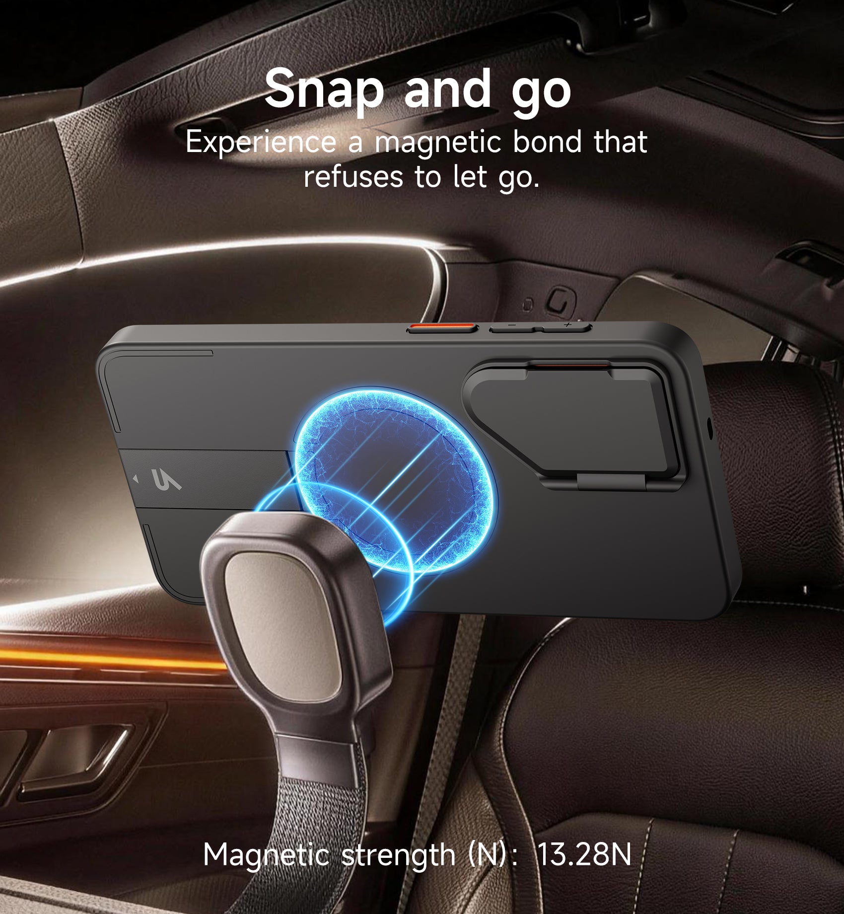 Suritch Case for Samsung Galaxy S26 Magnetic Protective Cover with Camera Cover Adjustable Metal Kickstand