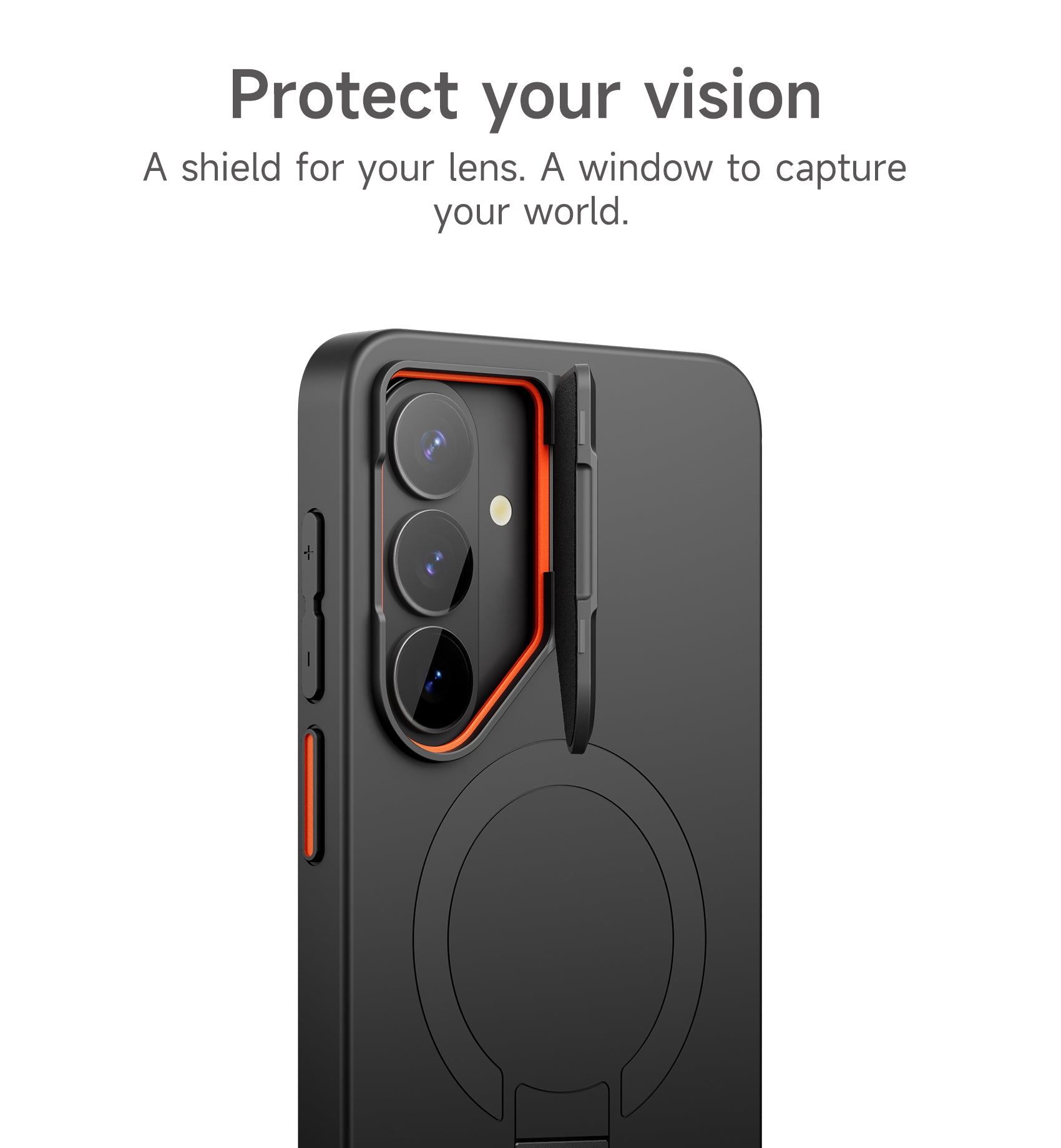 Suritch Case for Samsung Galaxy S26 Magnetic Protective Cover with Camera Cover Adjustable Metal Kickstand