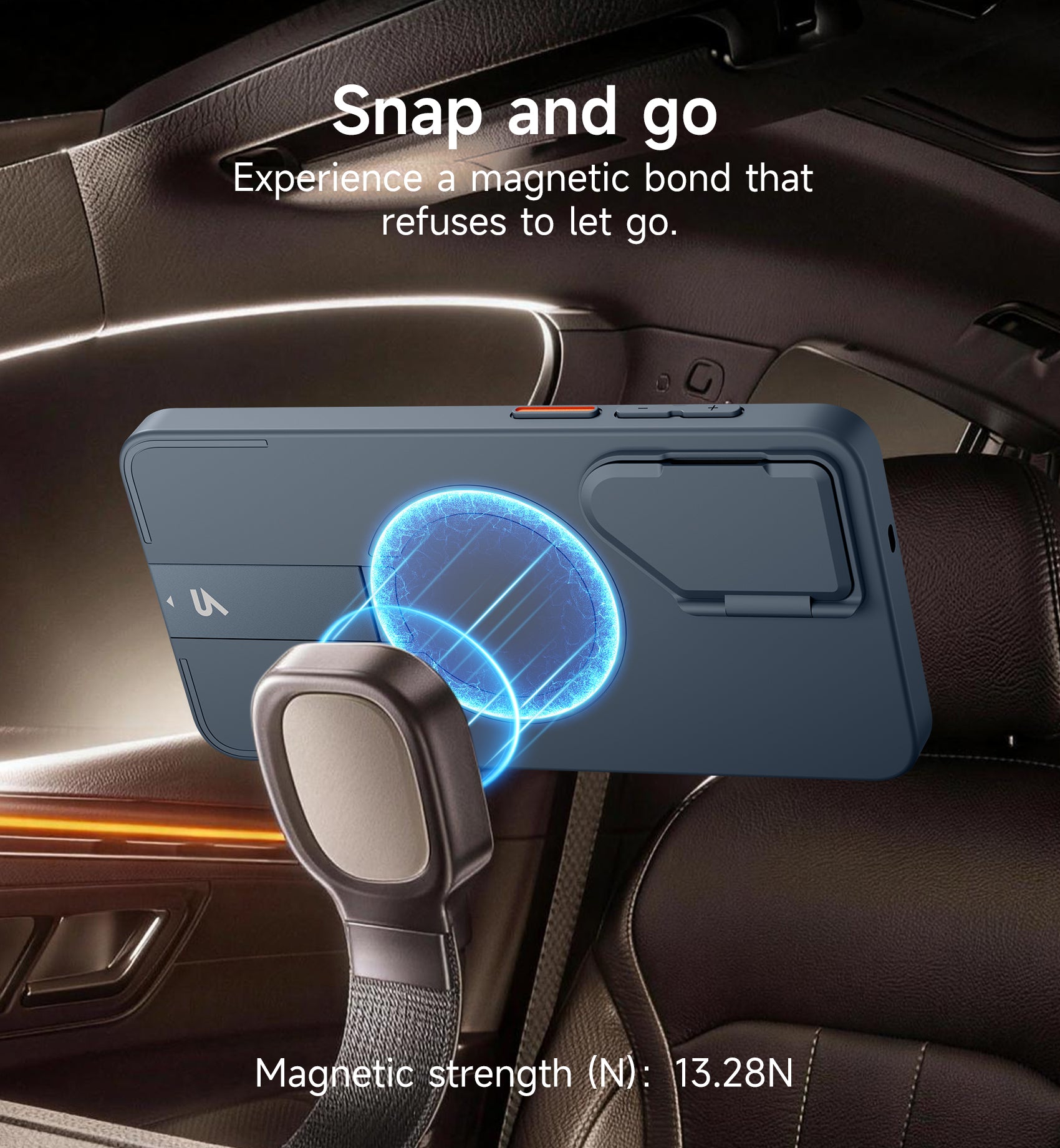 Suritch Case for Samsung Galaxy S26 Magnetic Protective Cover with Camera Cover Adjustable Metal Kickstand